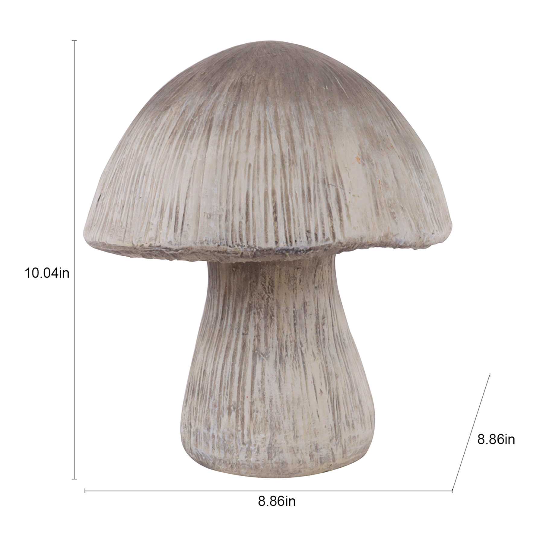 Honeybloom Mushroom Outdoor Garden Statue, 10"
