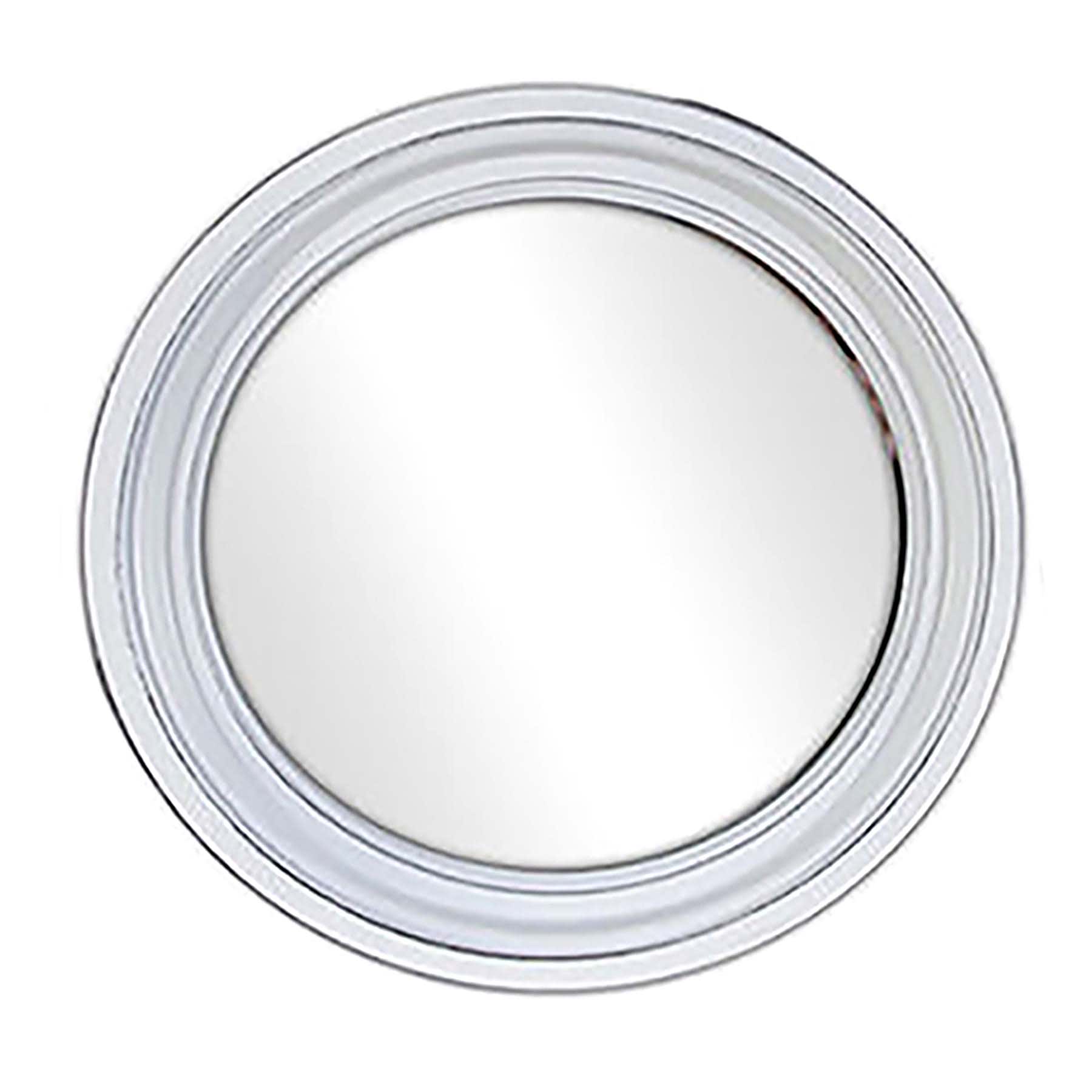 3-Piece Whitewashed Round Wall Mirror Set, 10"