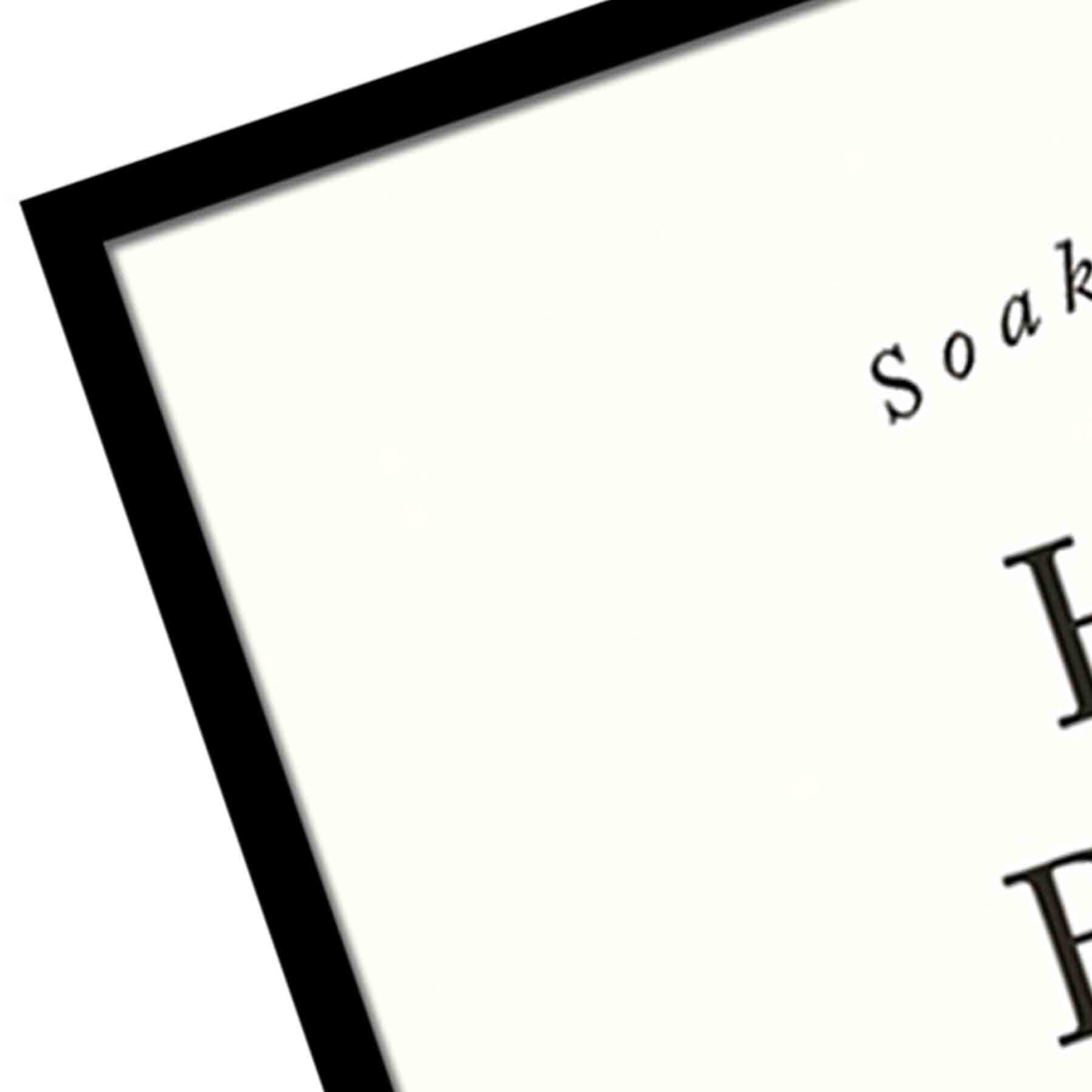 Framed Hot Bath Wall Art, 12x15