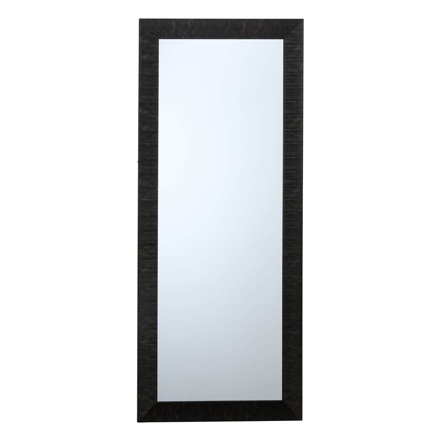 Grey Framed Ornate Leaner Mirror, 24x58