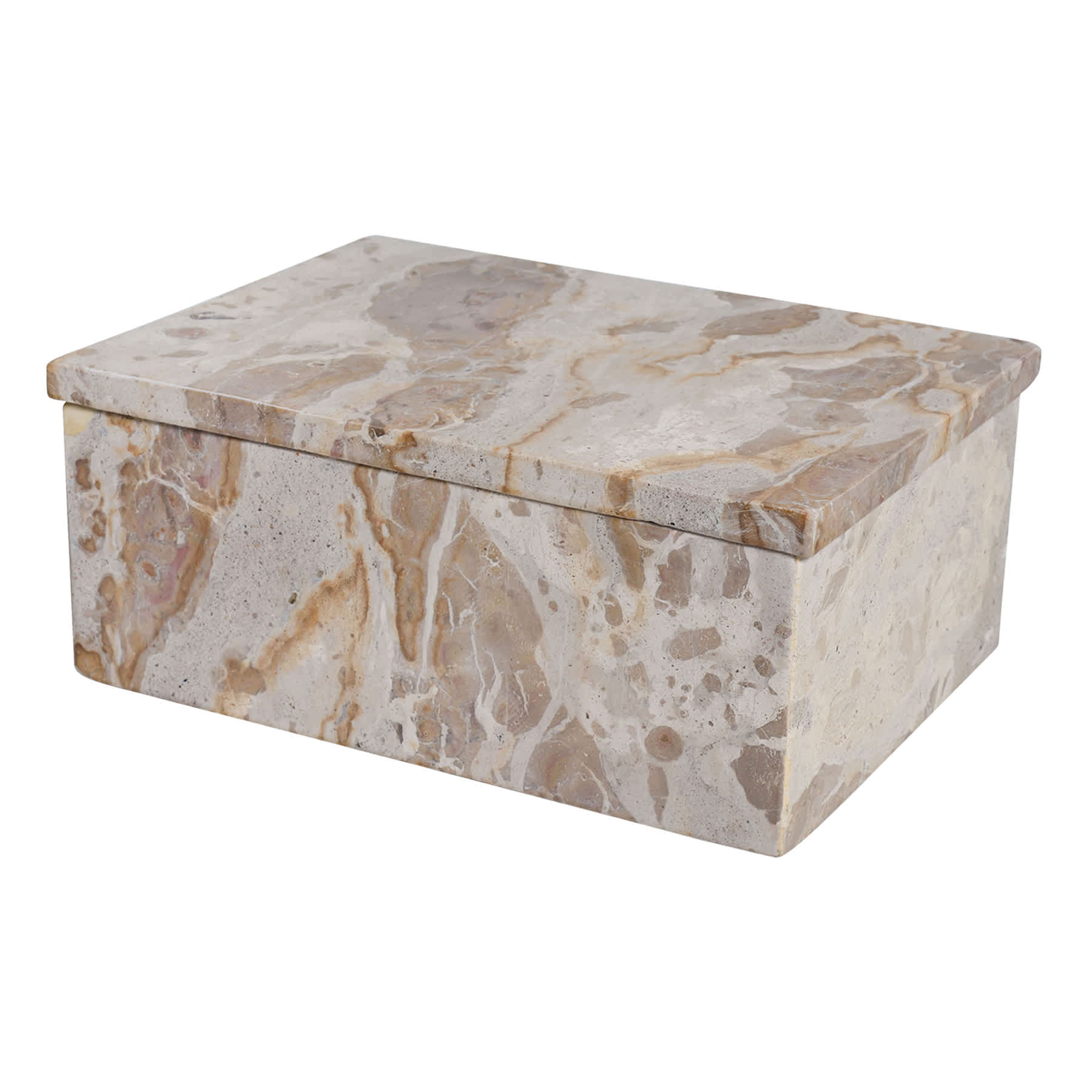Natural Brown Marble Box, 9.5x7