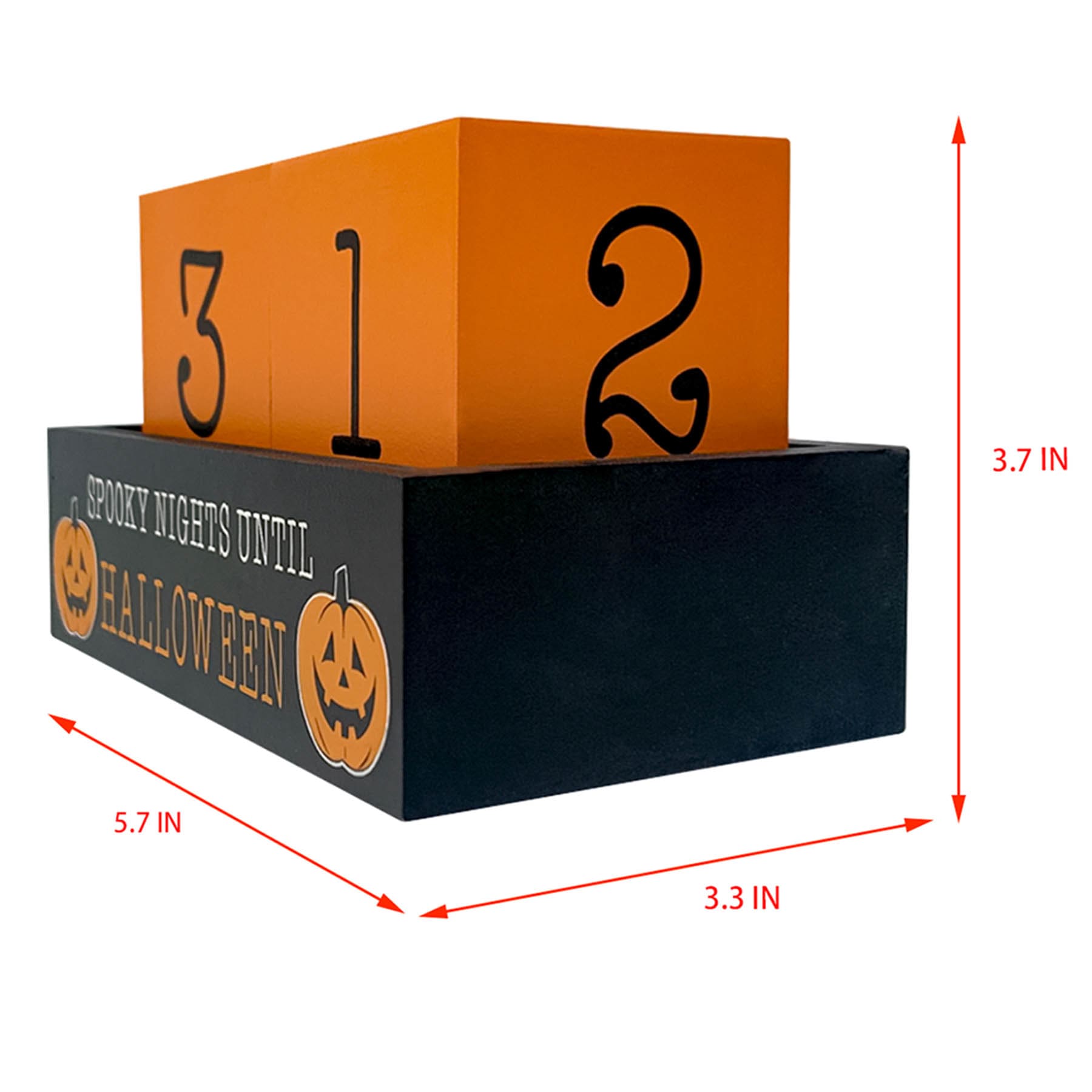 Happy Haunting Halloween Countdown Table Decor, 4"
