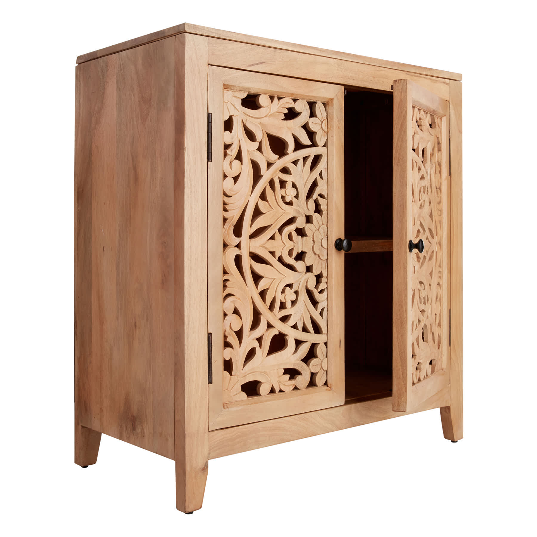 Found & Fable Rae Cabinet with Natural Mango Wood Finish
