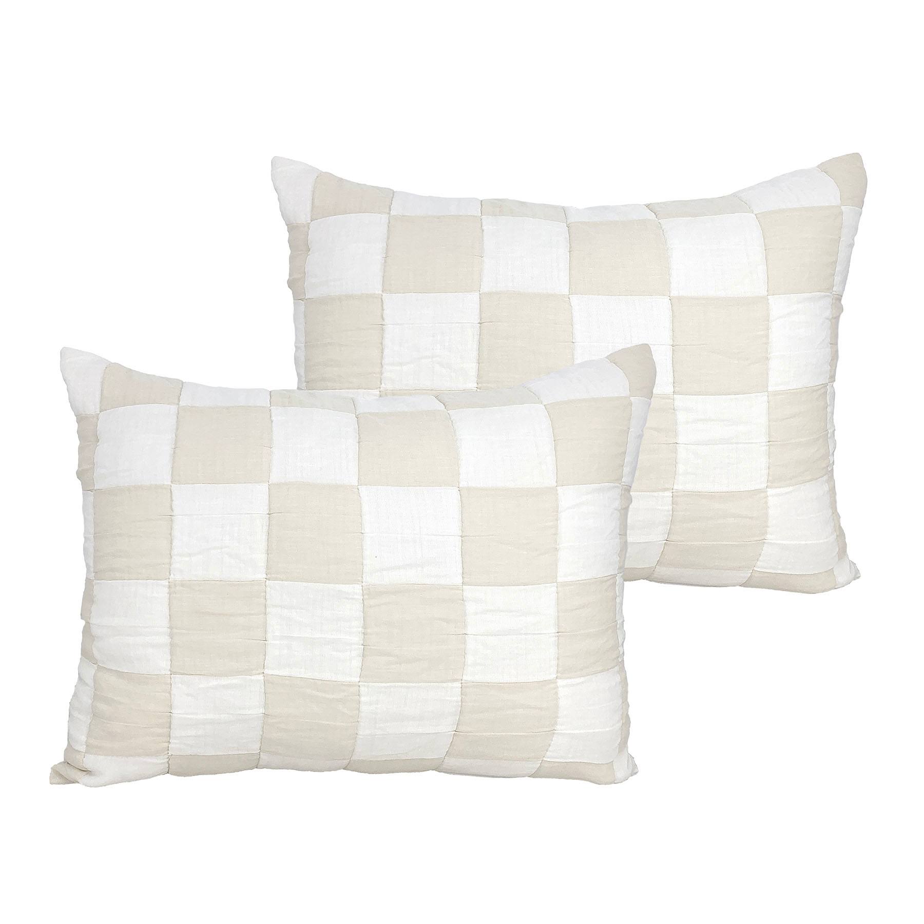 Honeybloom 3-Piece Taupe Checkered Metalasse Coverlet Set, King