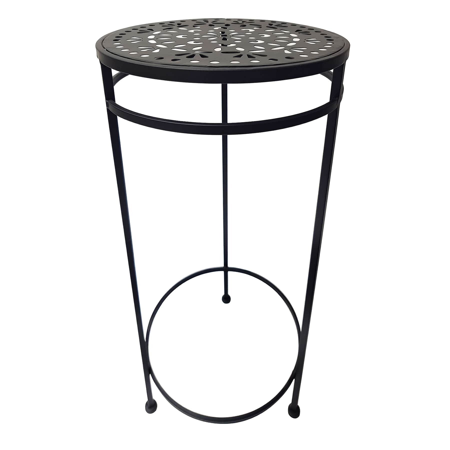 Black Metal Plant Stand, Large