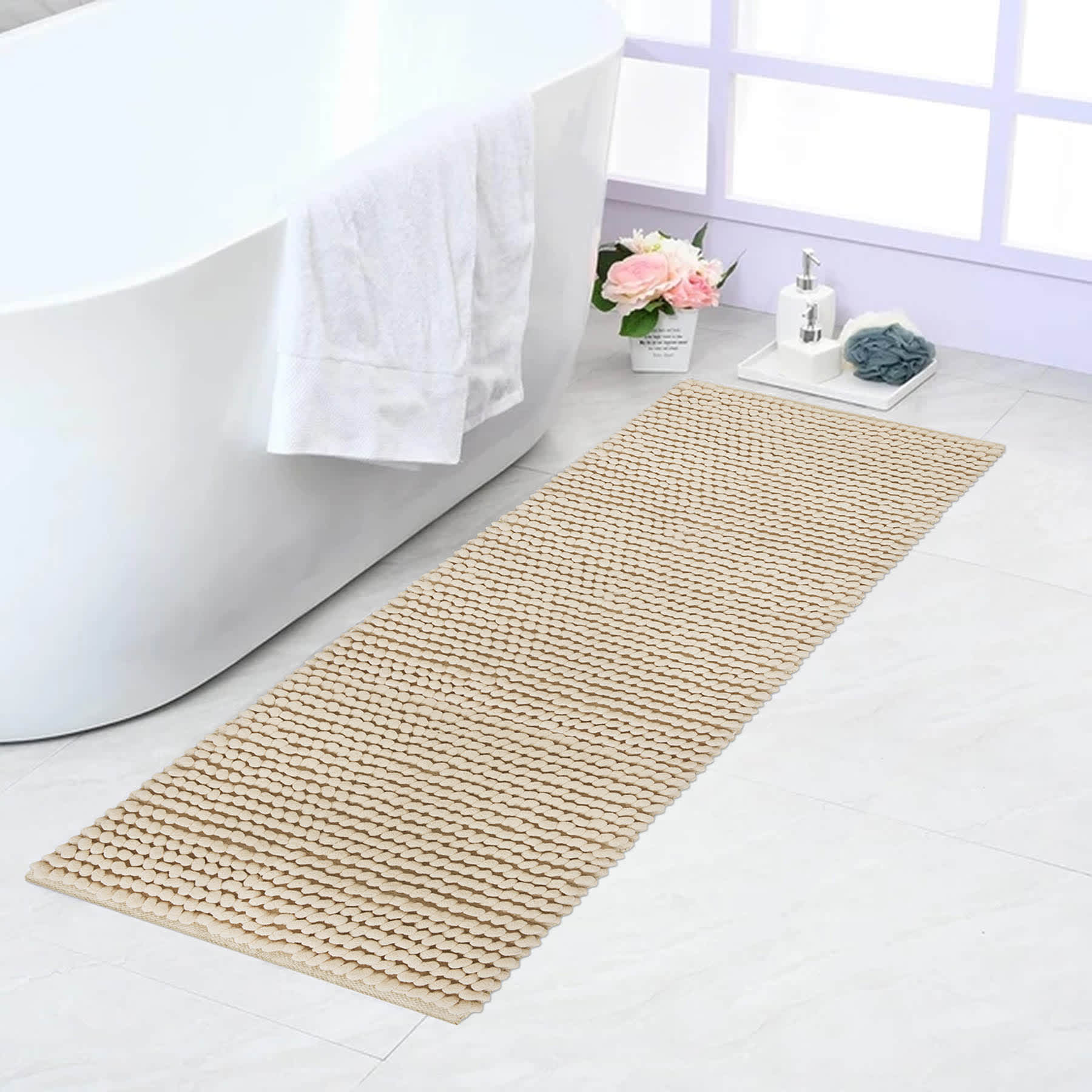 Loop Tan Bath Runner 22X60