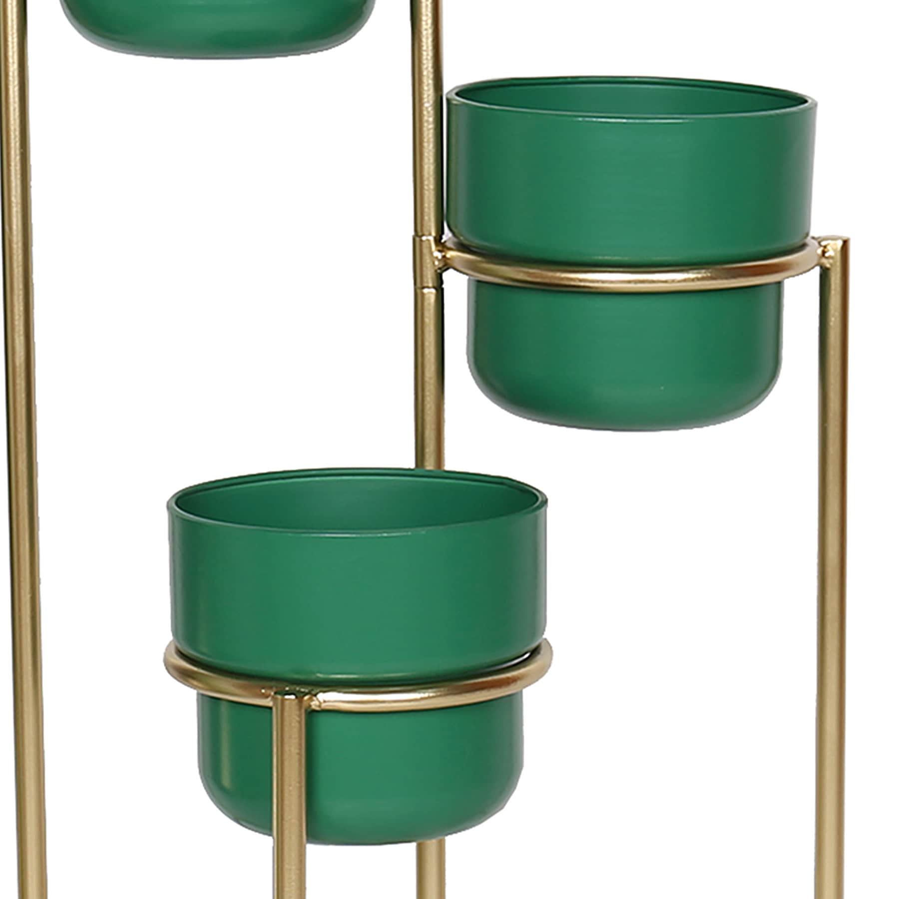 Found & Fable Green Metal Planter Stand, 29"