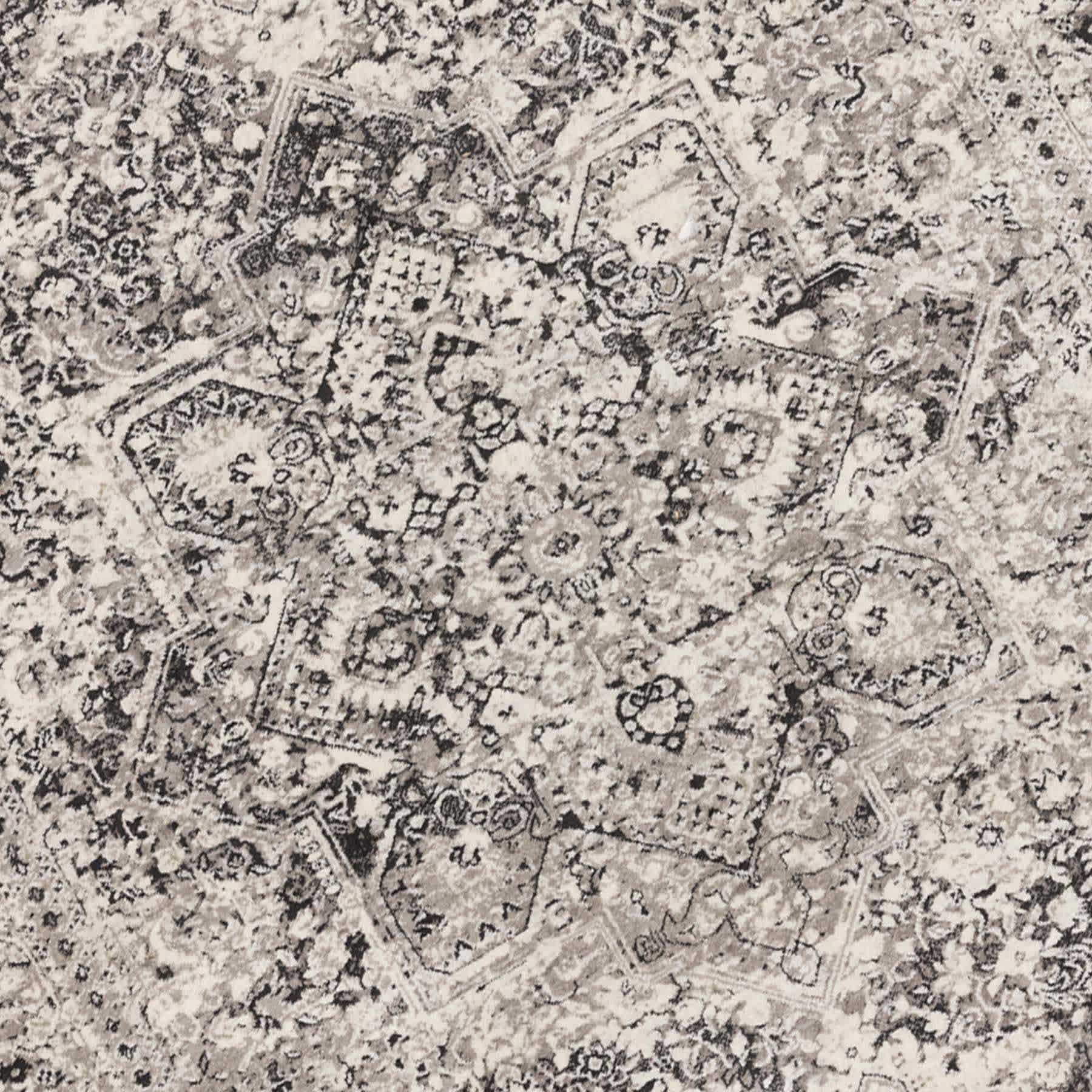 (B548) Providence Villa Cream & Grey Area Rug, 9x12