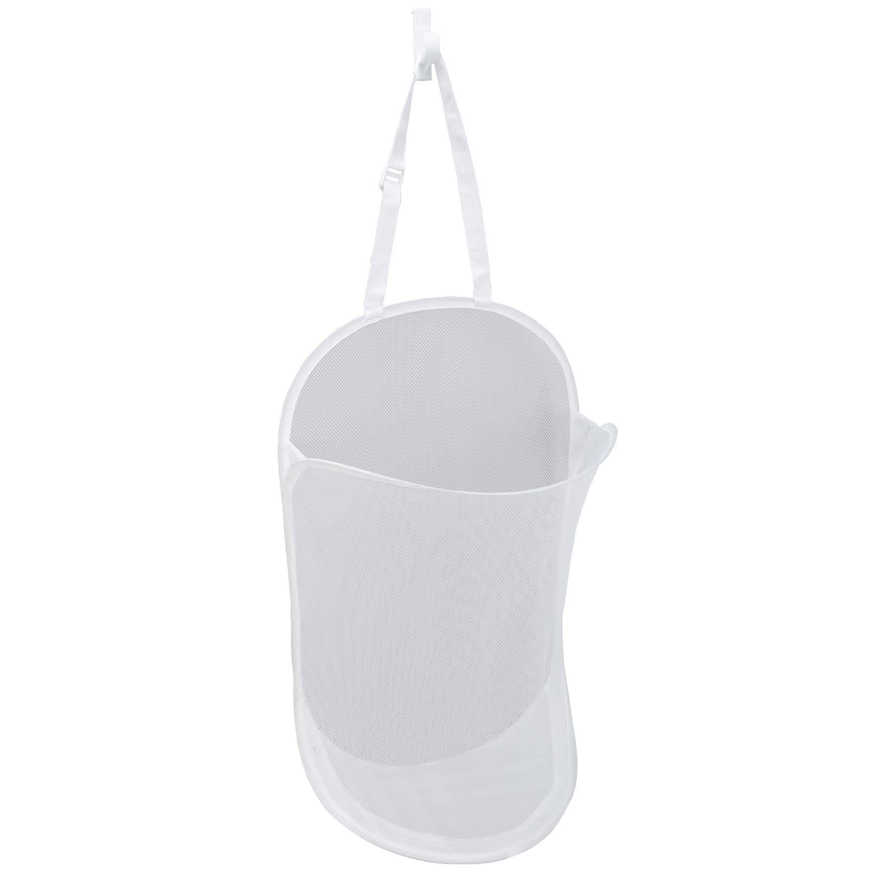 Over The Door Pop Up Hamper, White