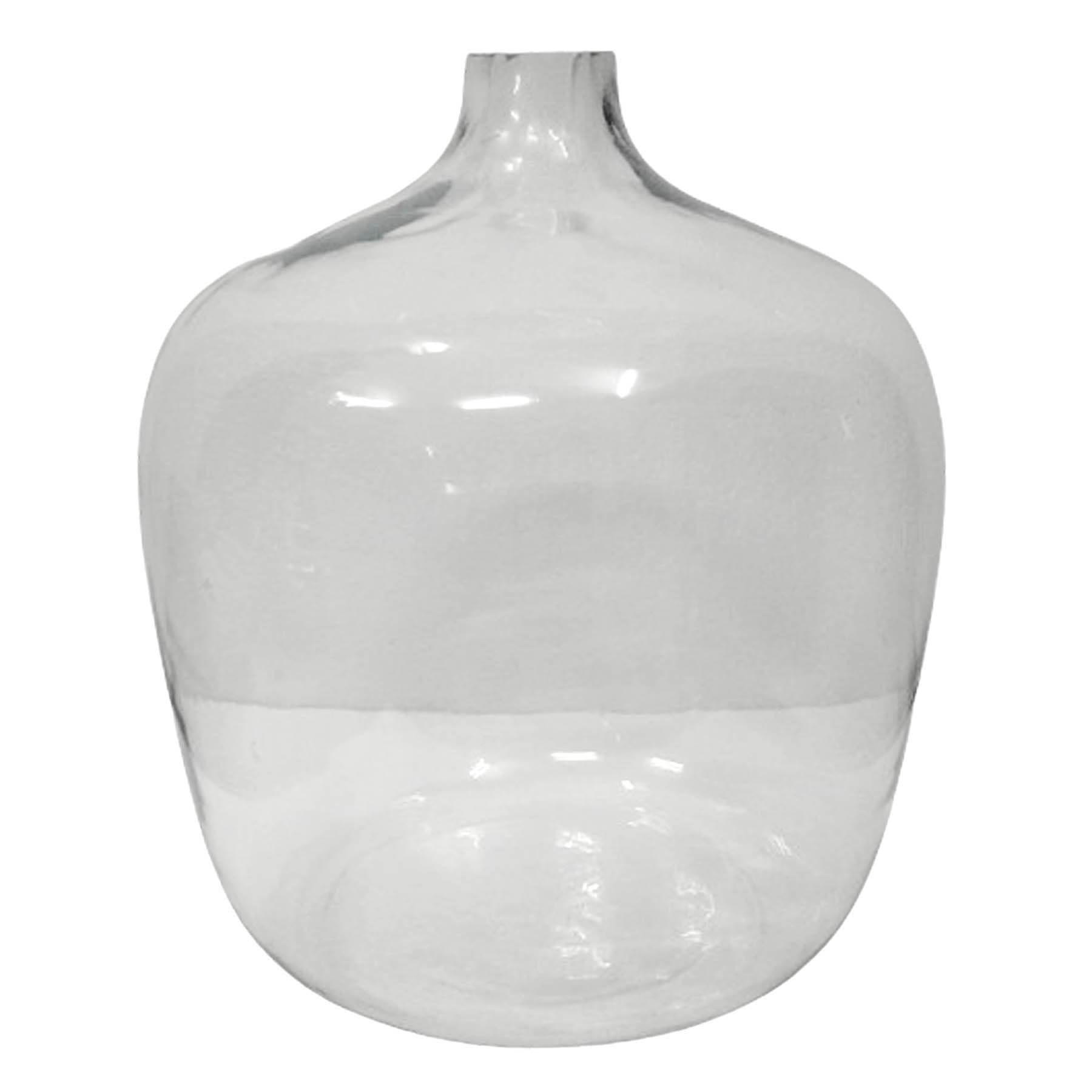 14In Wide Bottle Glass Vase