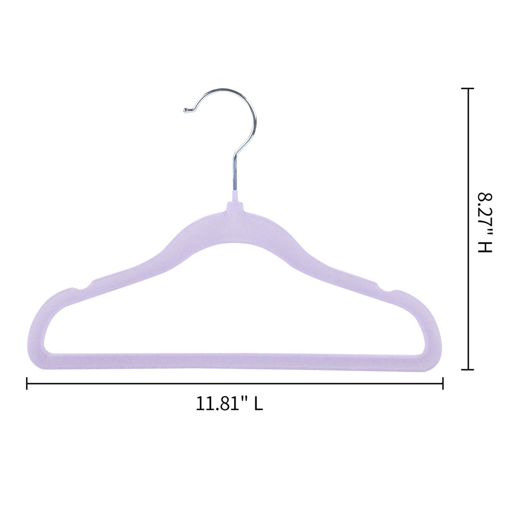Tiny Dreamers 10-Piece Velvet Hanger, Orchid Petal