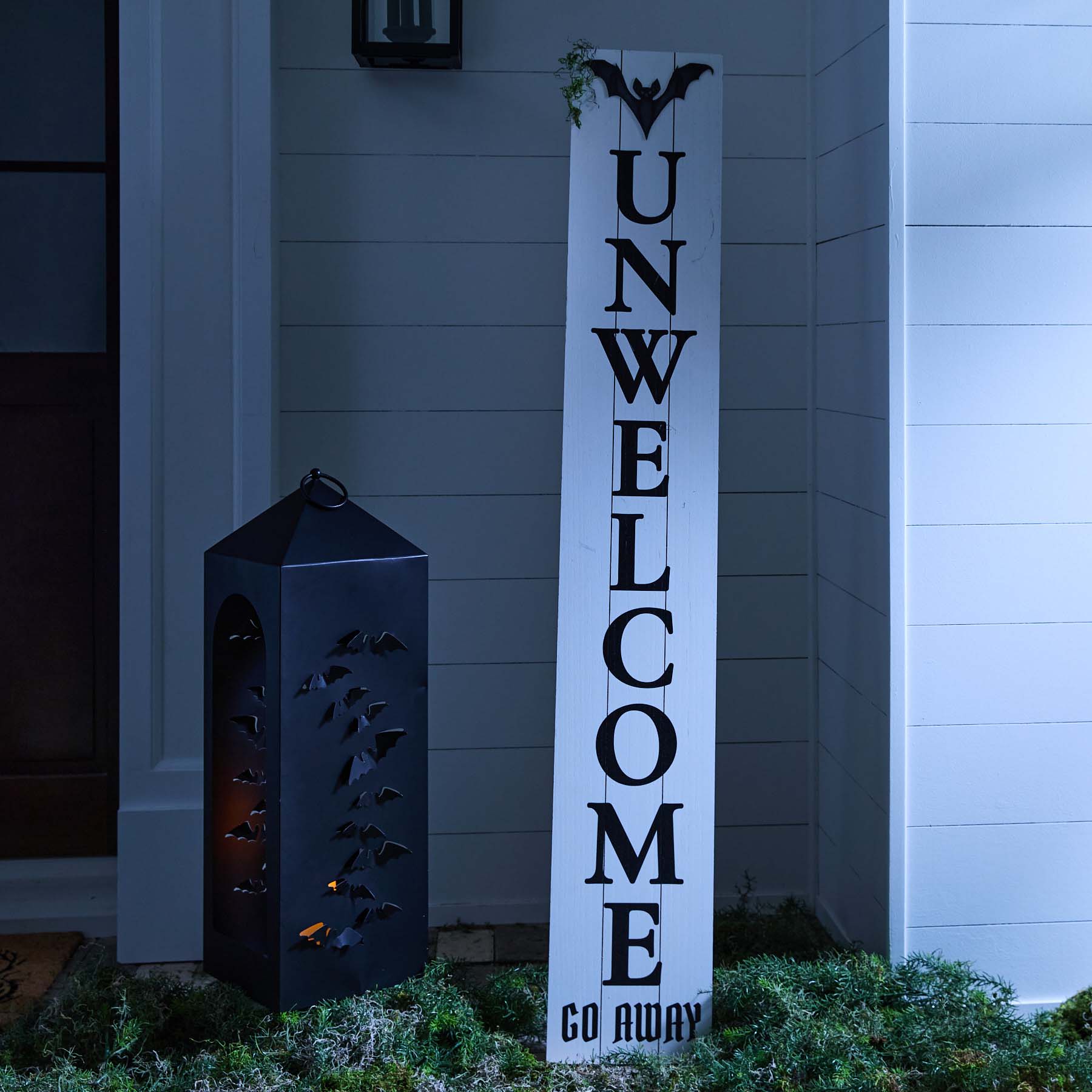 Midnight Shadows LED Halloween Lantern, 29"