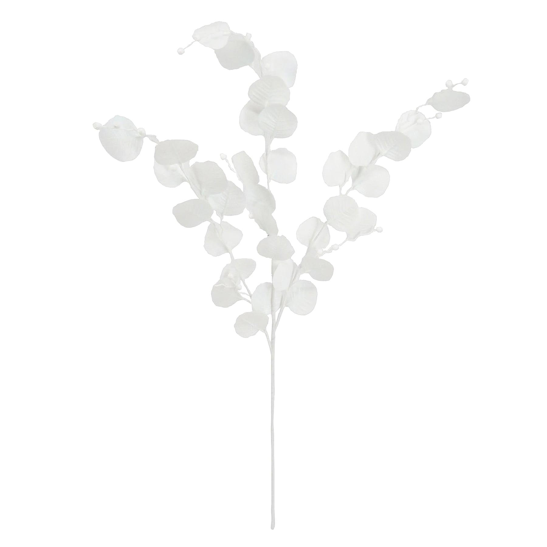 White Metallic Eucalyptus Spray, 31"