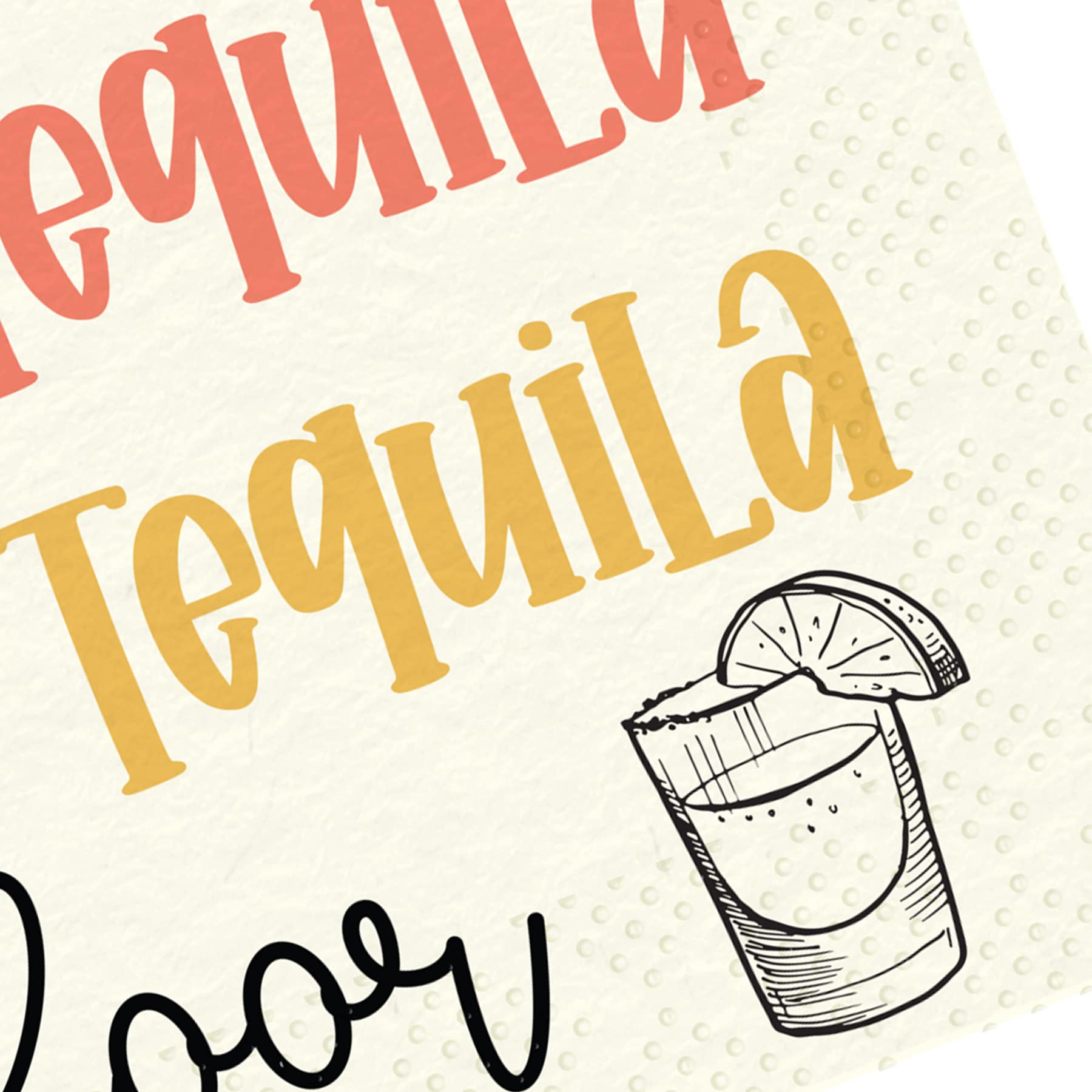 20-Pack 3-Ply Tequila Cocktail Napkins