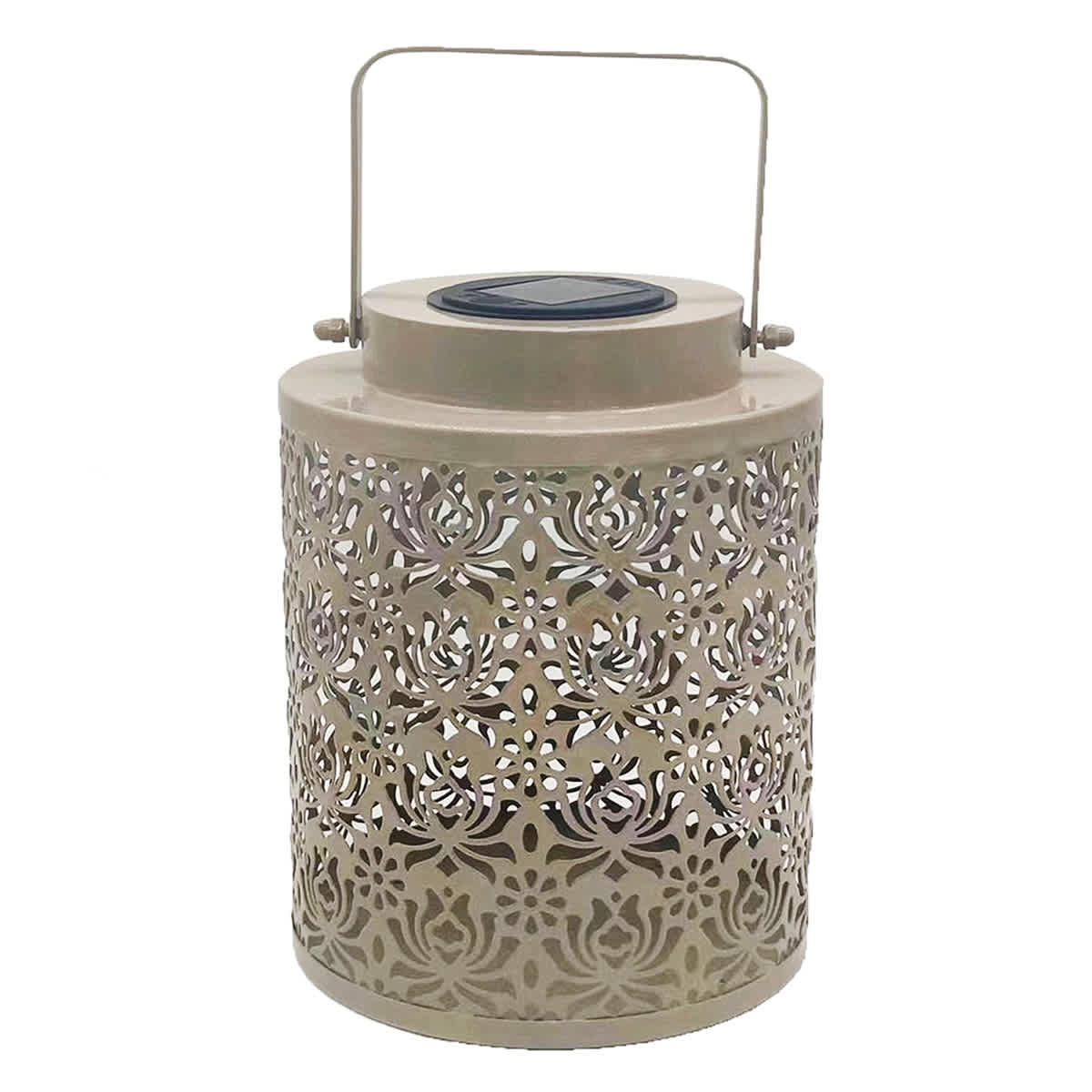 Found & Fable Outdoor Solar Lantern, Tan