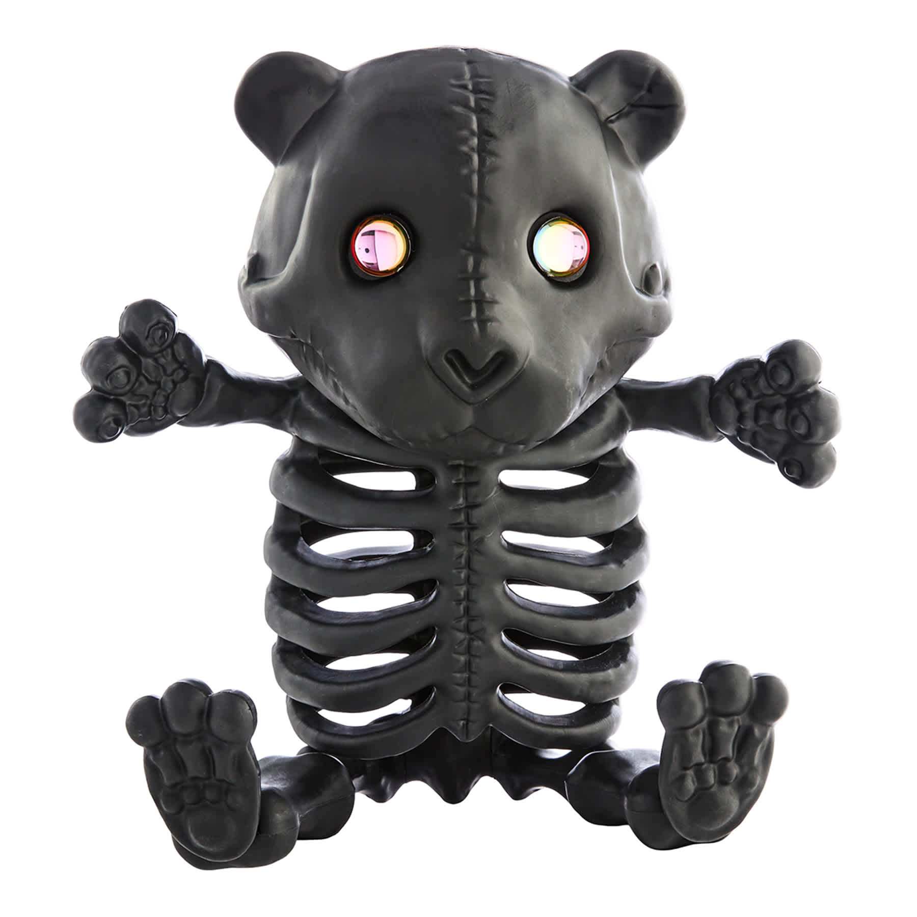 Hey Boo! Crystal Eyes Large Teddy Skeleton Black