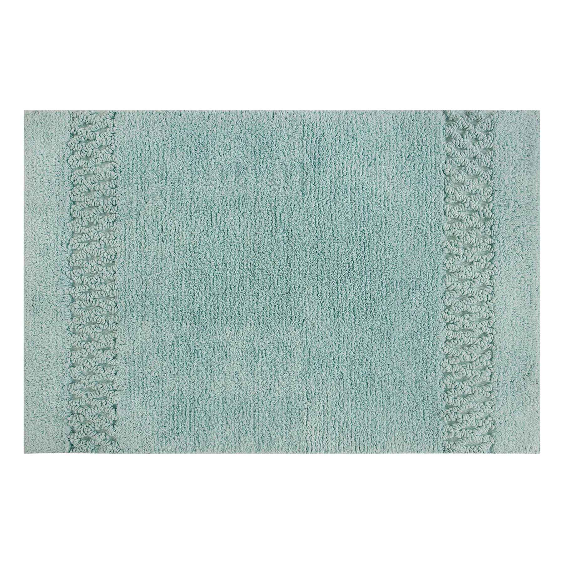 Providence Reversible Sea Green Bath Rug, 20x30