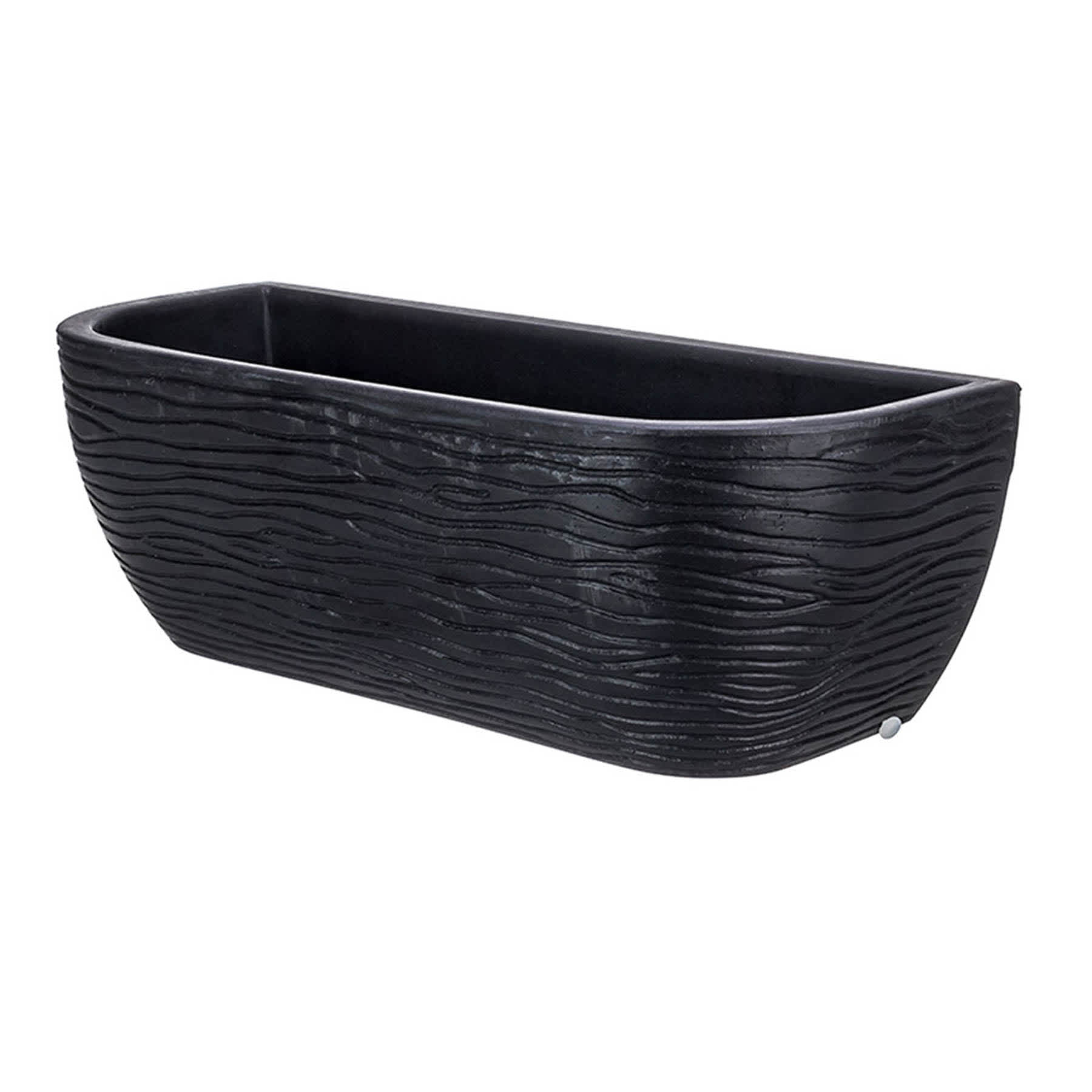 Black Wall Outdoor Planter, Large