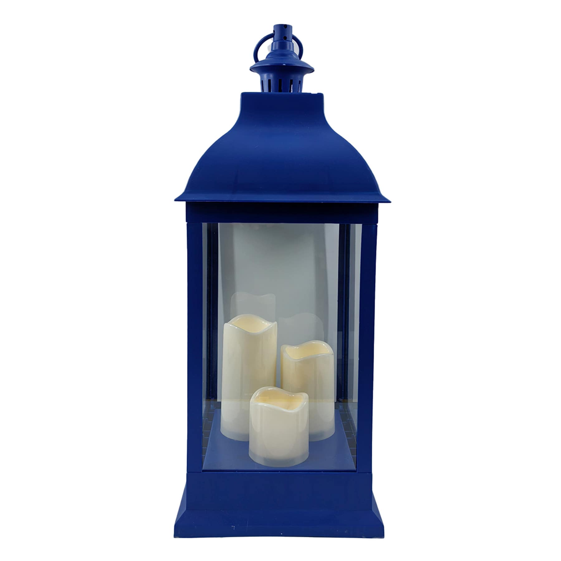 Blue LED Outdoor Lantern, 25"