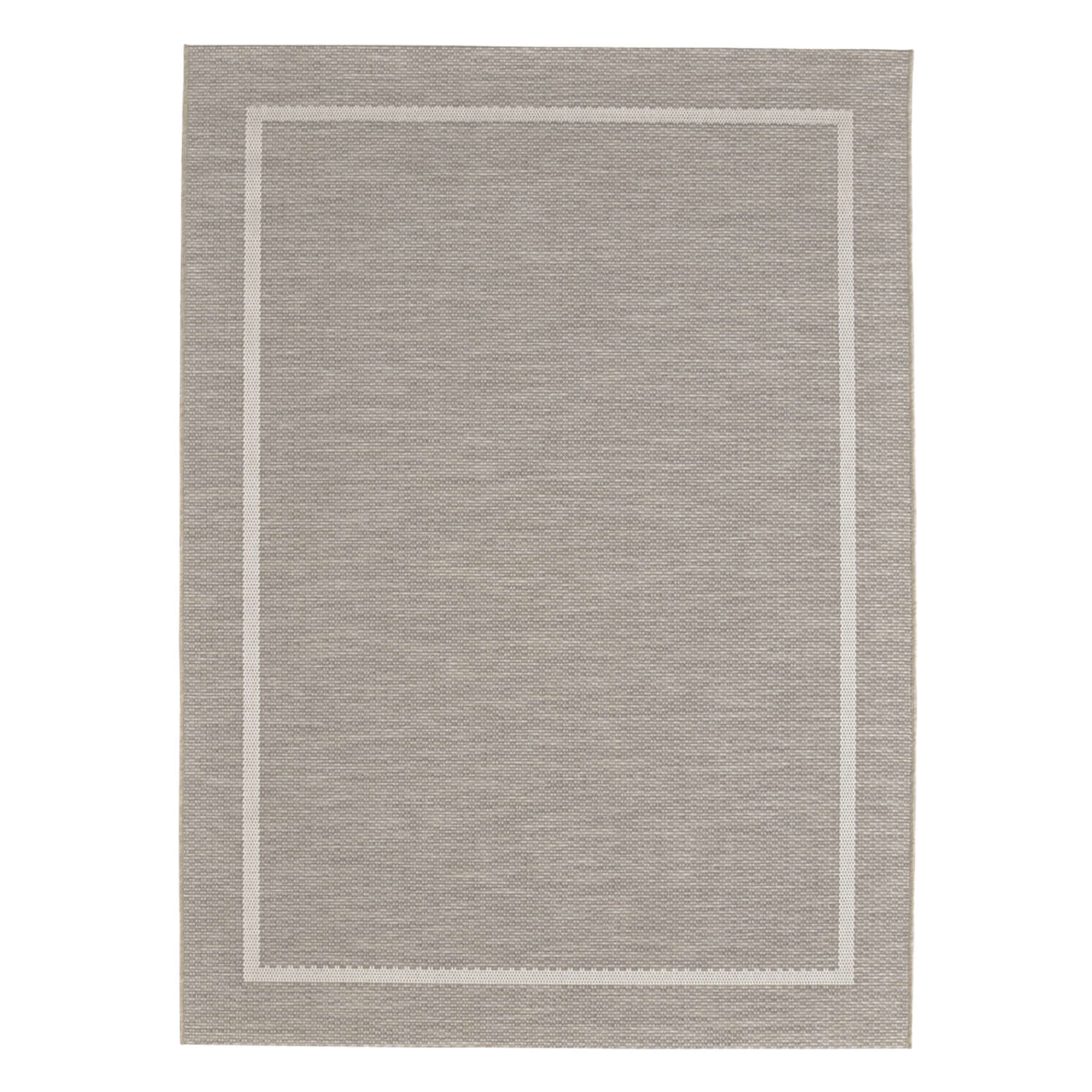 (E198) Honeybloom Prisma Ivory Border Indoor & Outdoor Accent Rug, 3x5