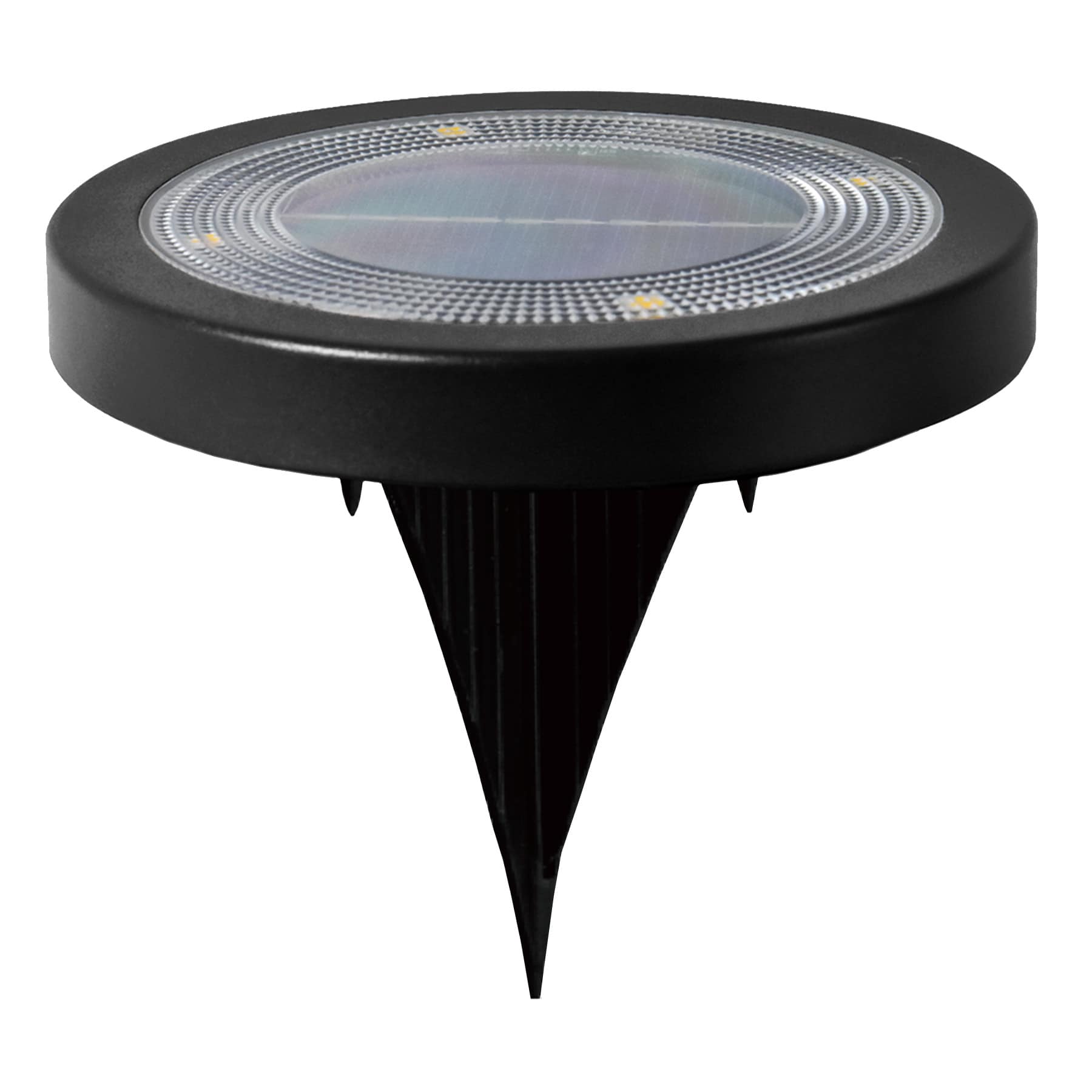 4-Pack 15-Lumen Solar Multi-Purpose Color Changing Disc Light