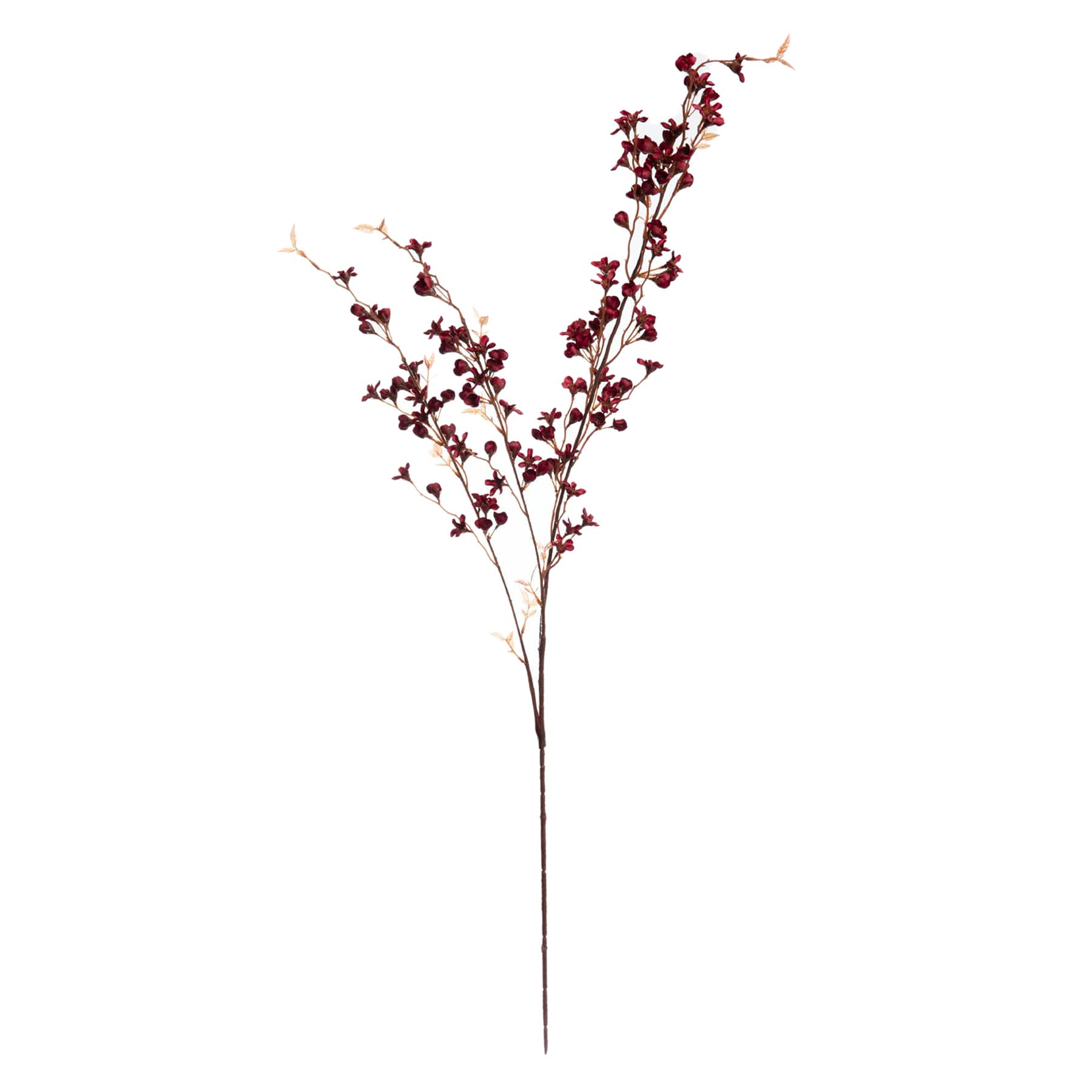 Red Wax Flower Floral Spray, 38"