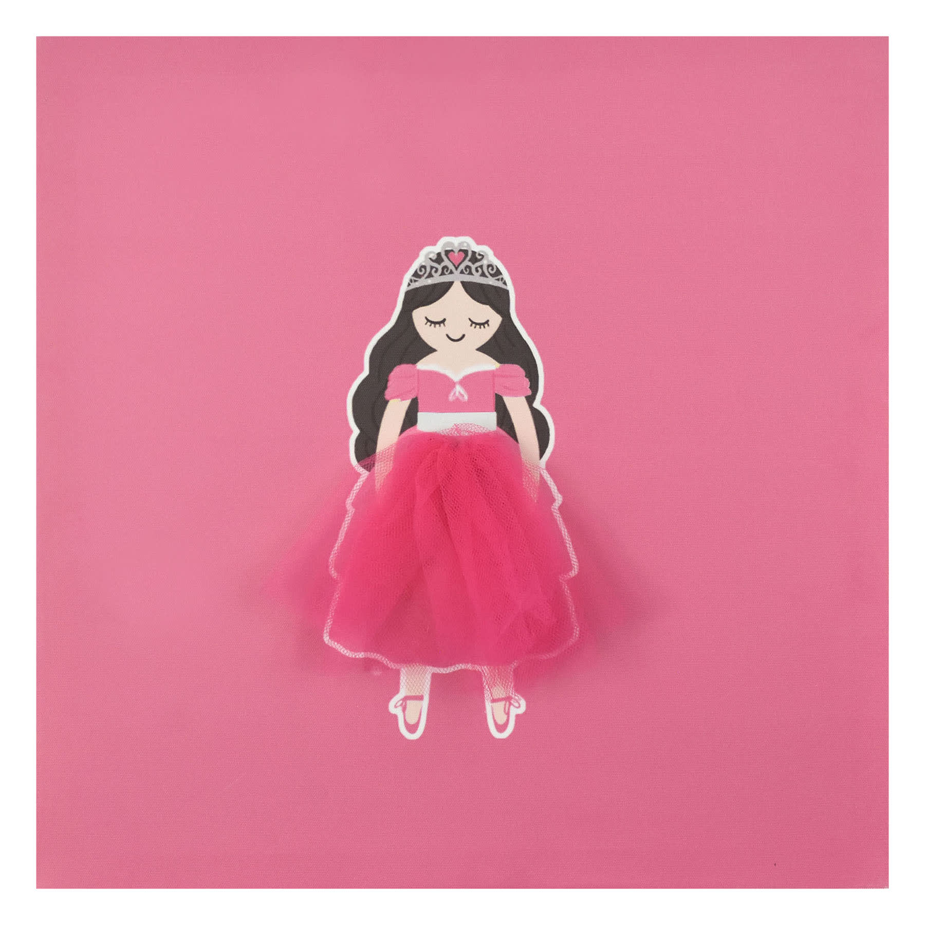 Tiny Dreamers Hot Pink Princess Canvas Wall Art, 12"