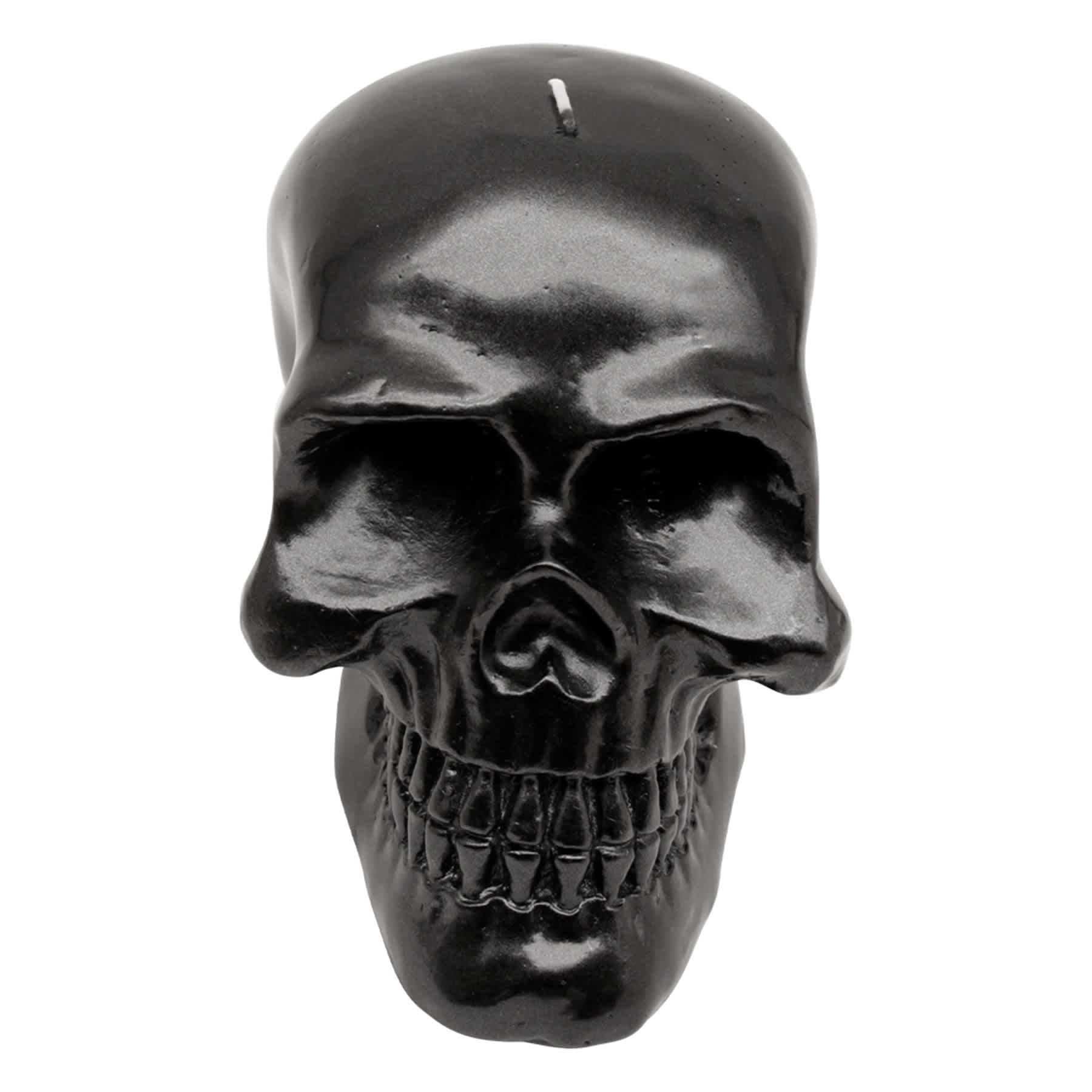 Black Bleeding Skull Candle, Medium