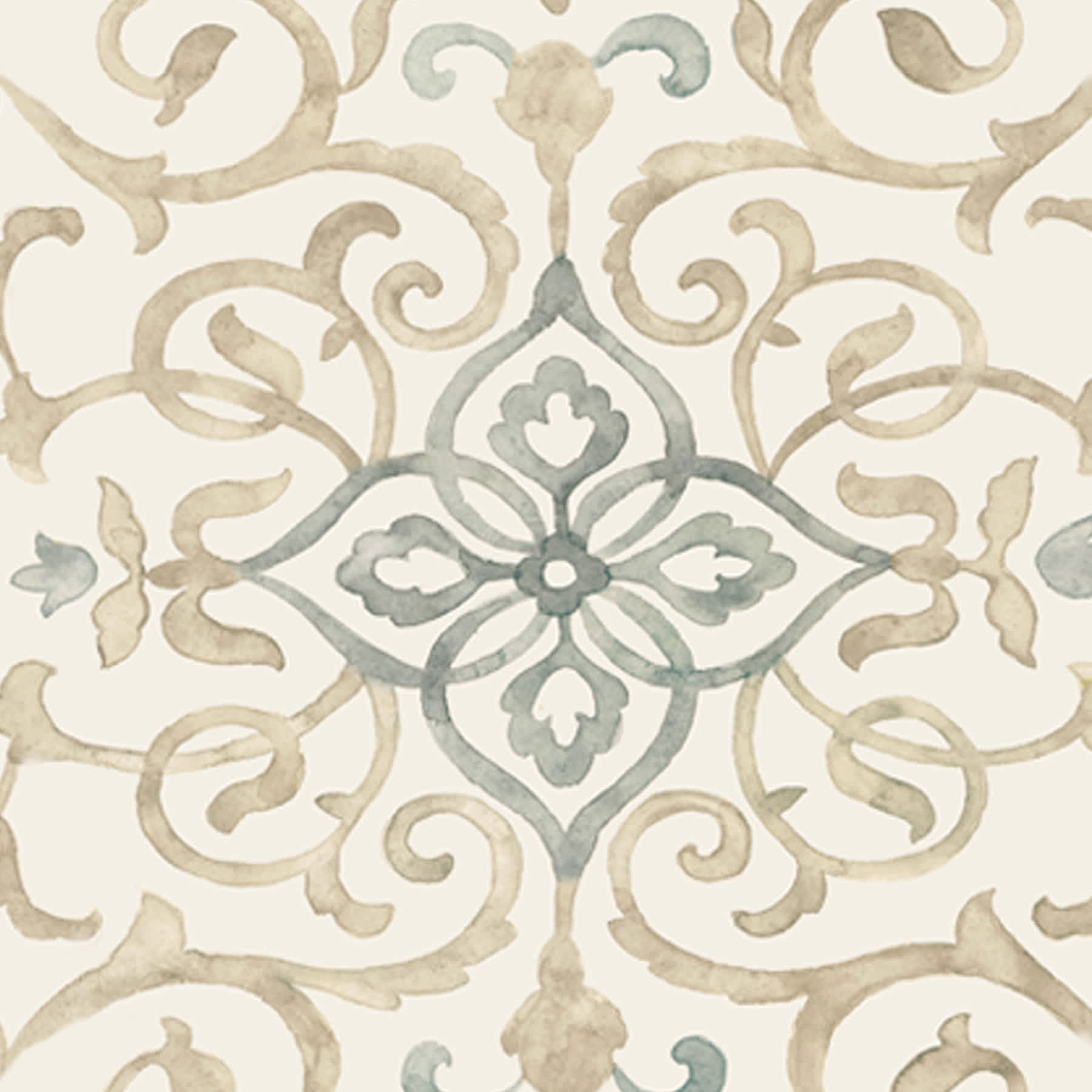 Ivory Medallion Runner, 2x5