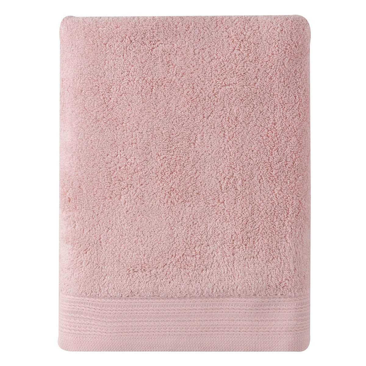Honeybloom Plush Performance Solid Pink Bath Towel, 30x54