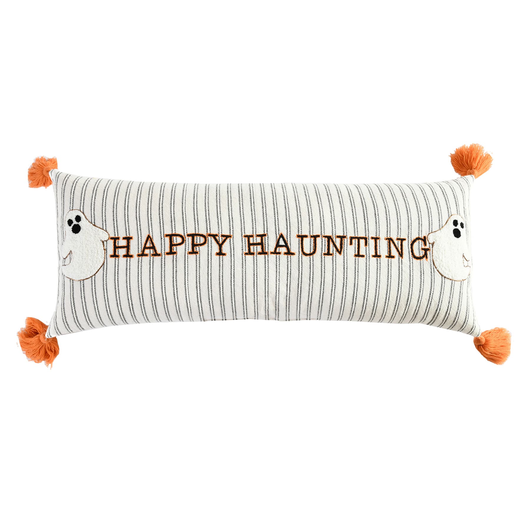 Happy Haunting Homespun Oblong Throw Pillow, 14x36