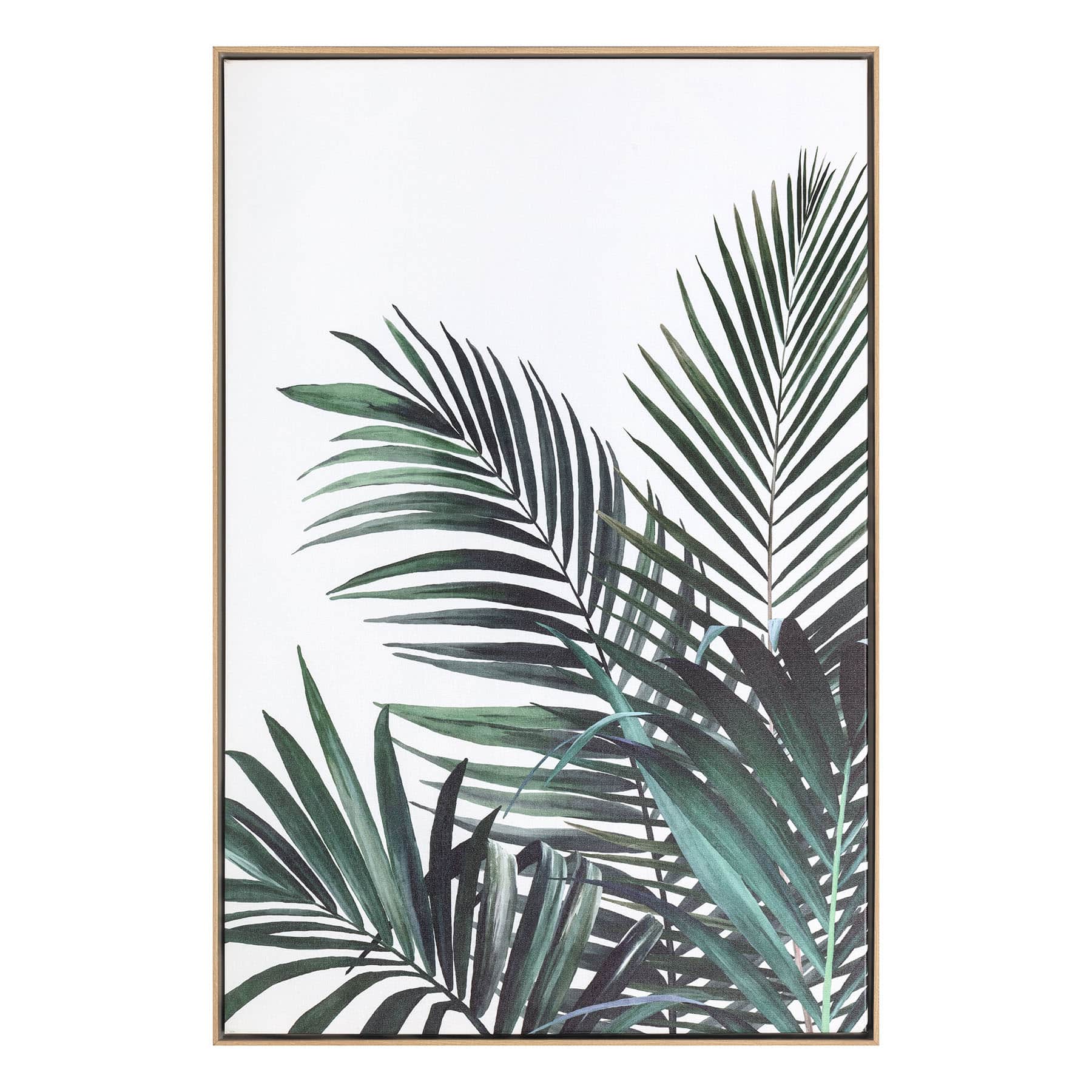 Framed Leaf Canvas Wall Art, 24x36