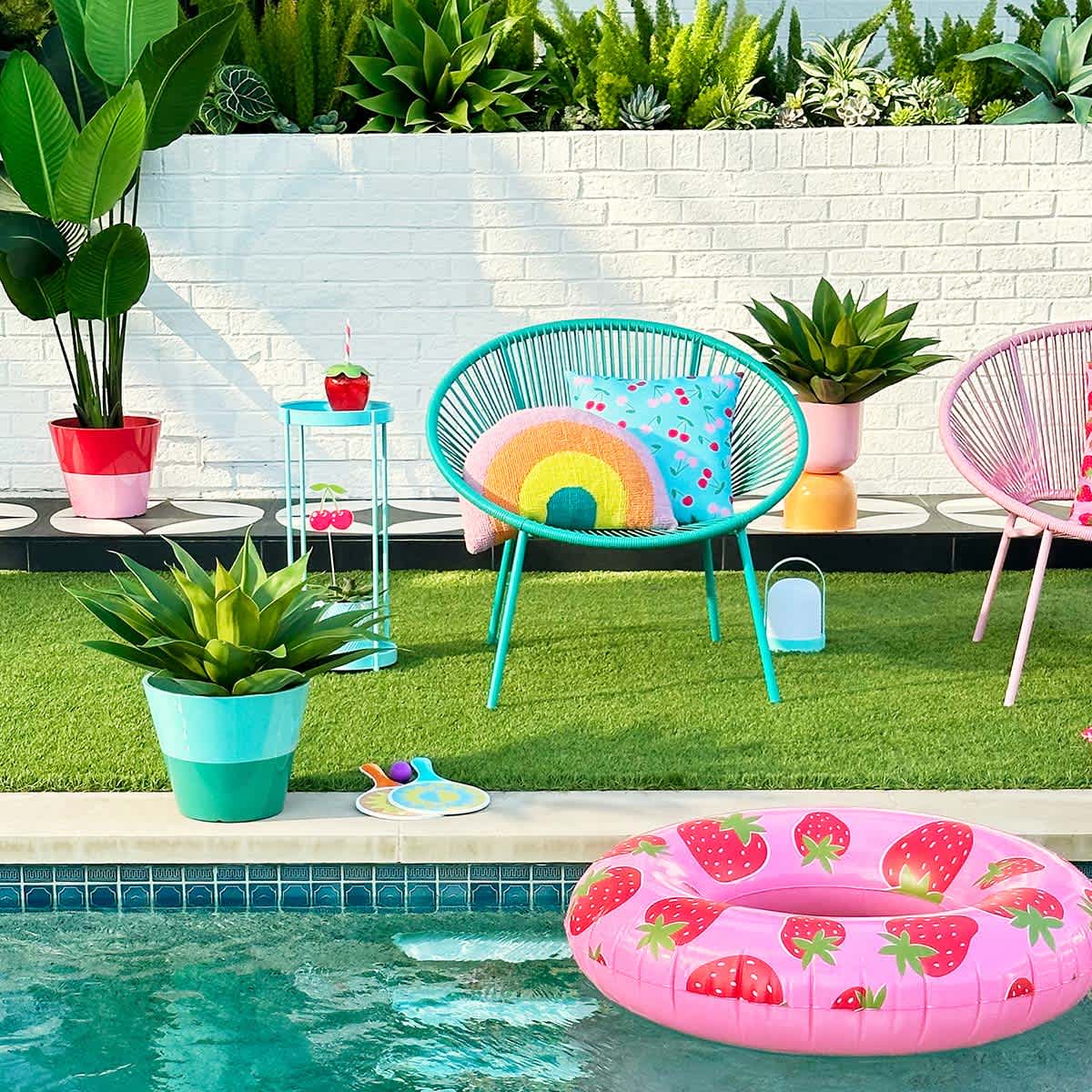 Oh Joy! Cherry Outdoor Throw Pillow, 16"