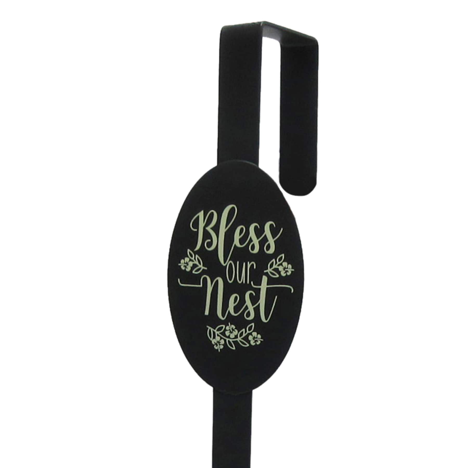 Bless Our Nest Over the Door Wreath Hanger