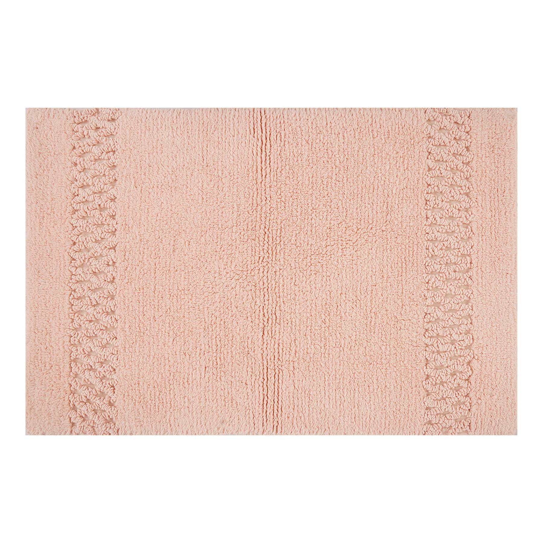 Providence Reversible Pink Bath Rug, 17x24
