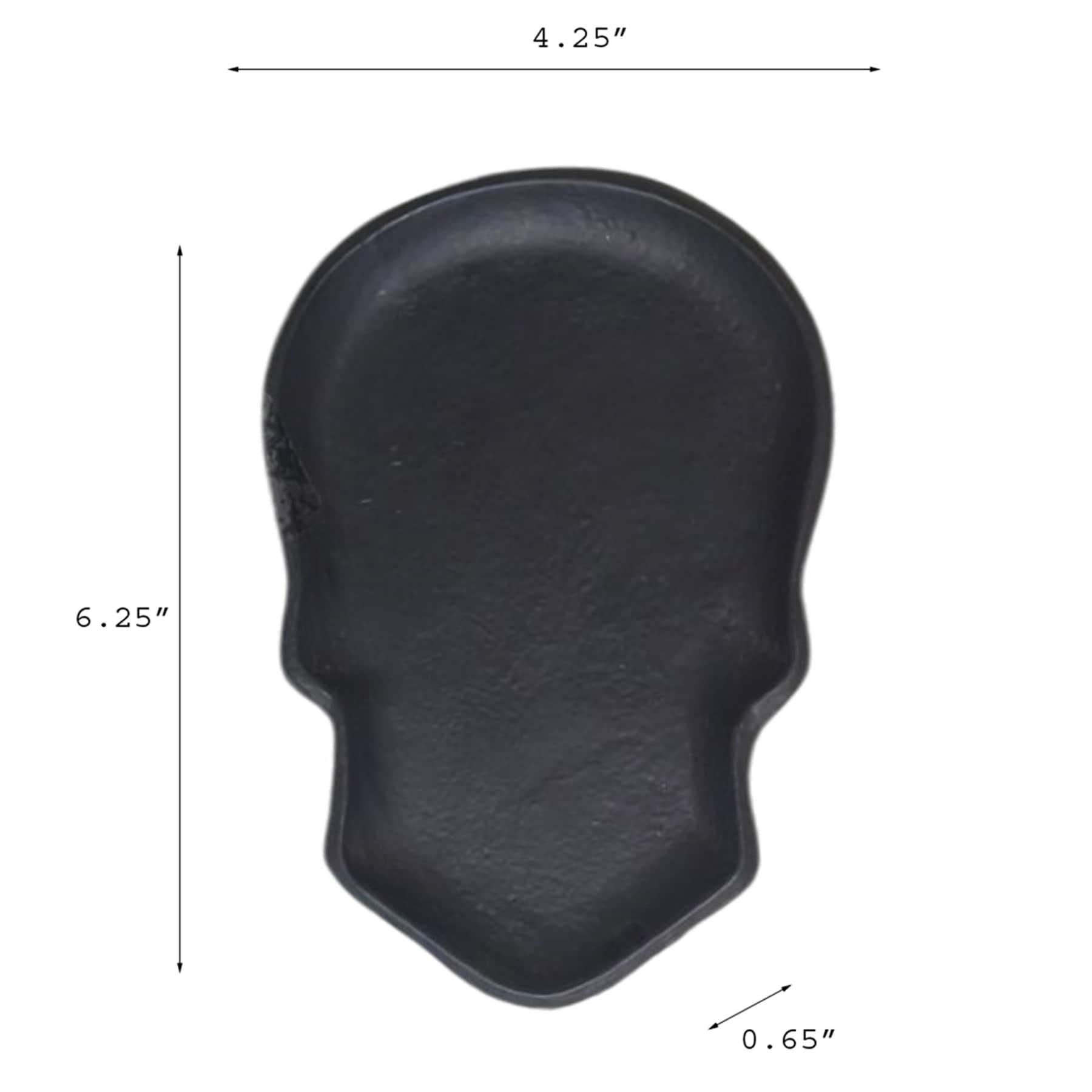 Midnight Shadows Black Skull Trinket Tray