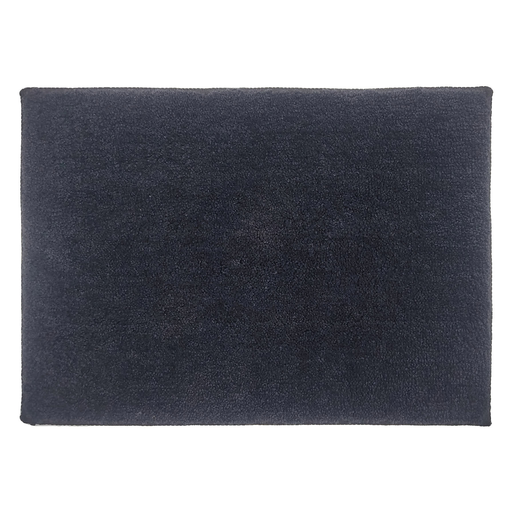 Essential Cut Pile Black Bath Rug, 17x24