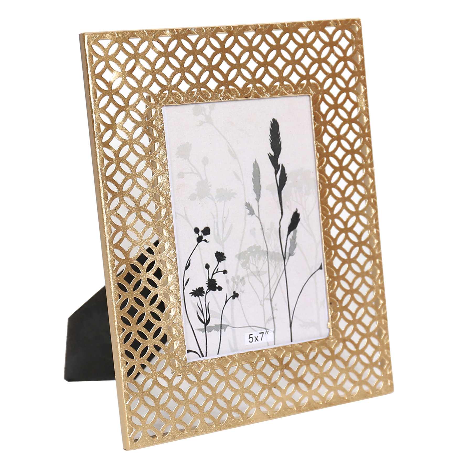 Providence Geometric Metal Tabletop Picture Frame, 5x7