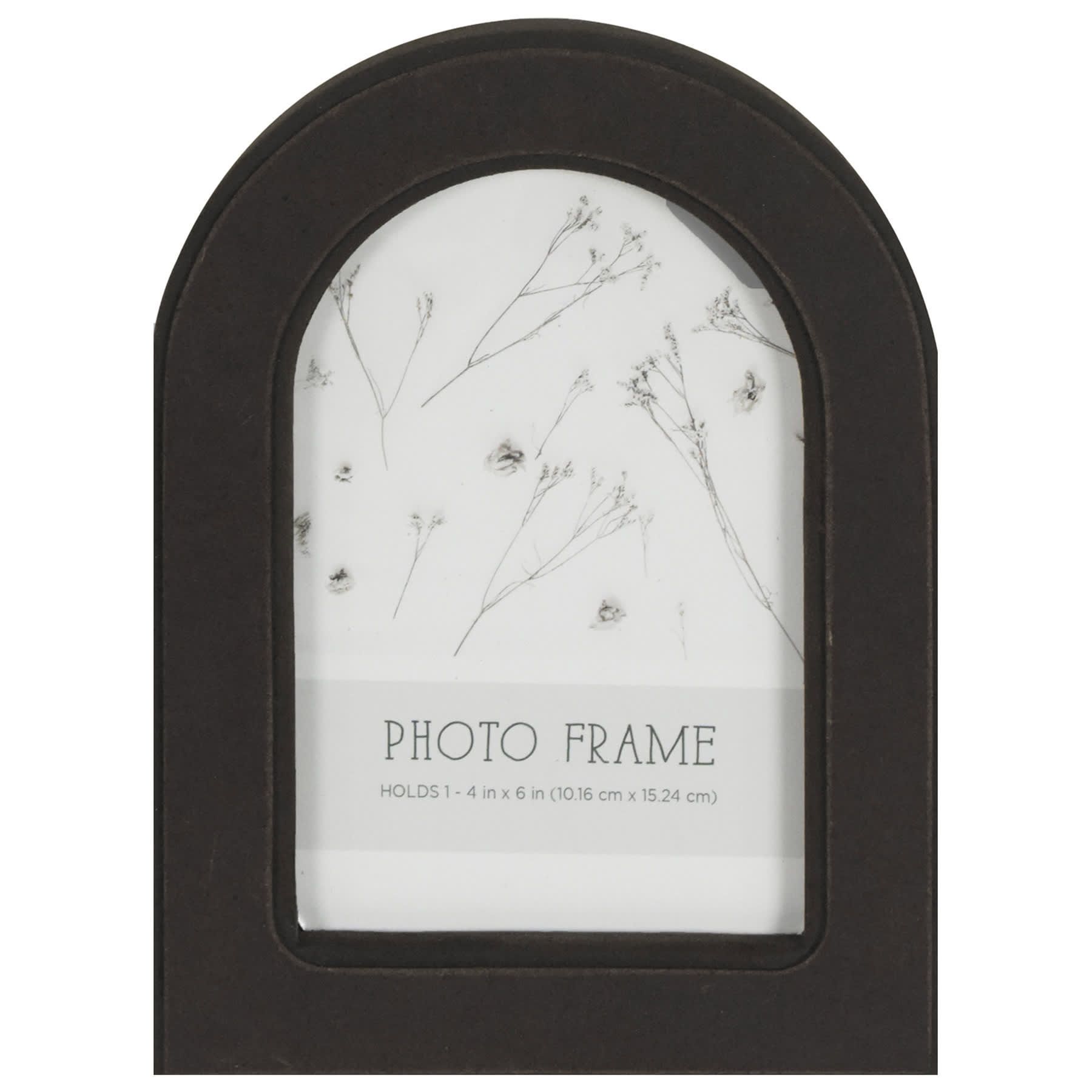 Black Arched Tabletop Picture Frame, 4x6