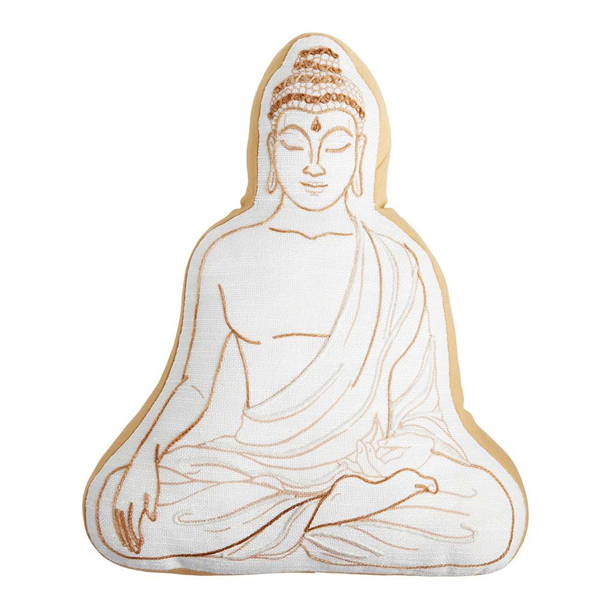 Found & Fable Shaped Buddha Outdoor Throw Pillow, 16x18