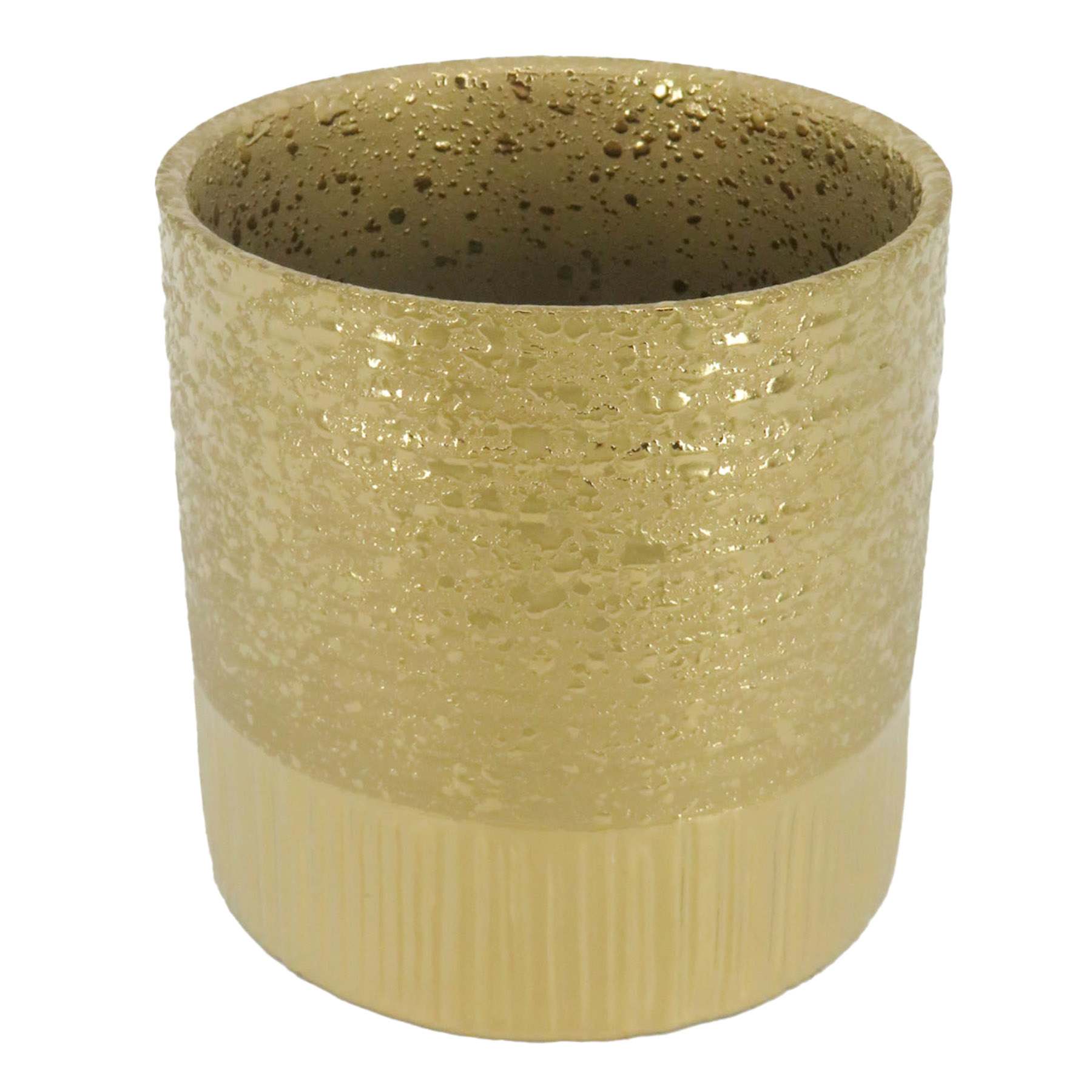 Crosby St. Indoor Textured Gold Planter 5"