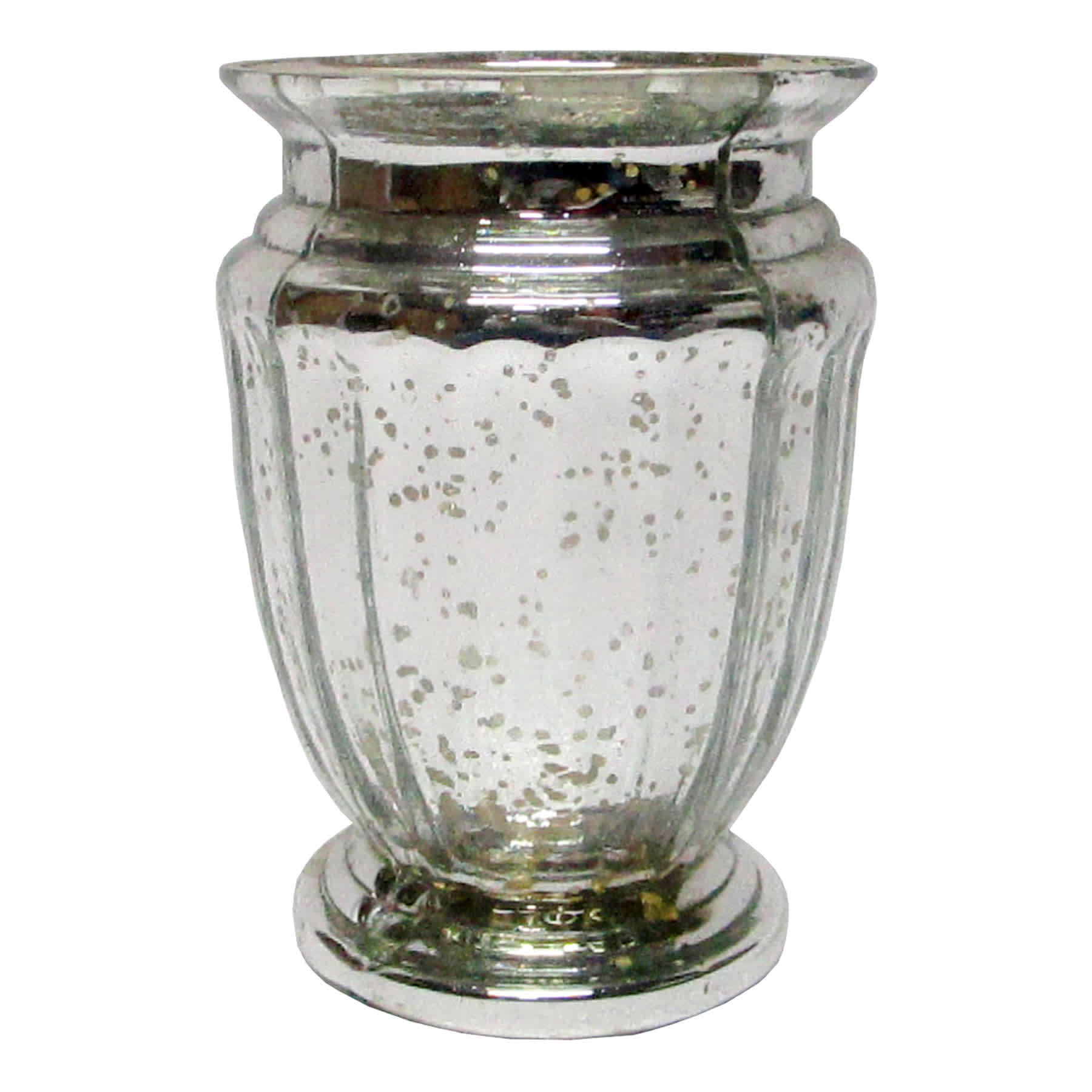 Found & Fable Silver Mercury Glass Vase, 6.5"