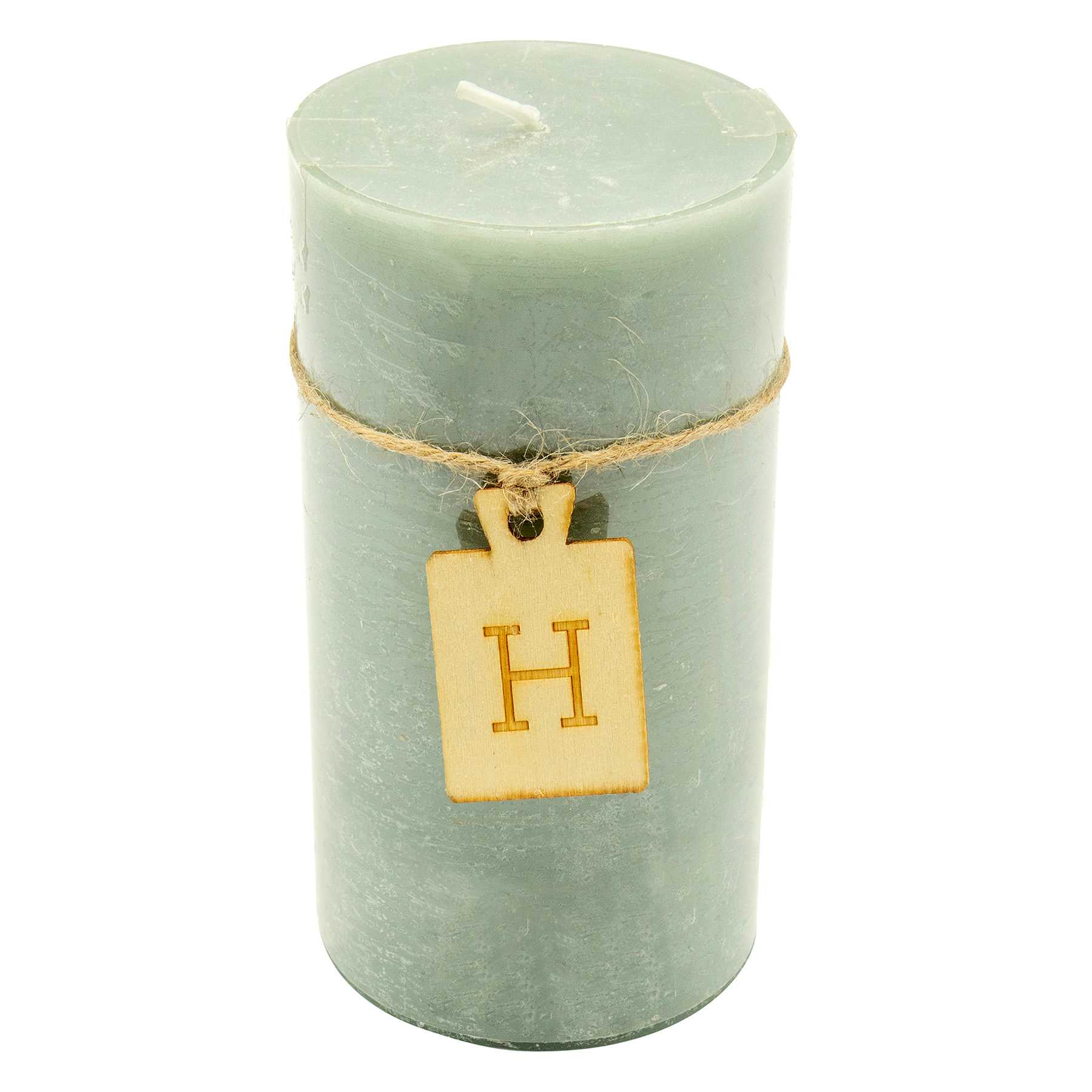 Green Unscented Pillar Candle, 3x6