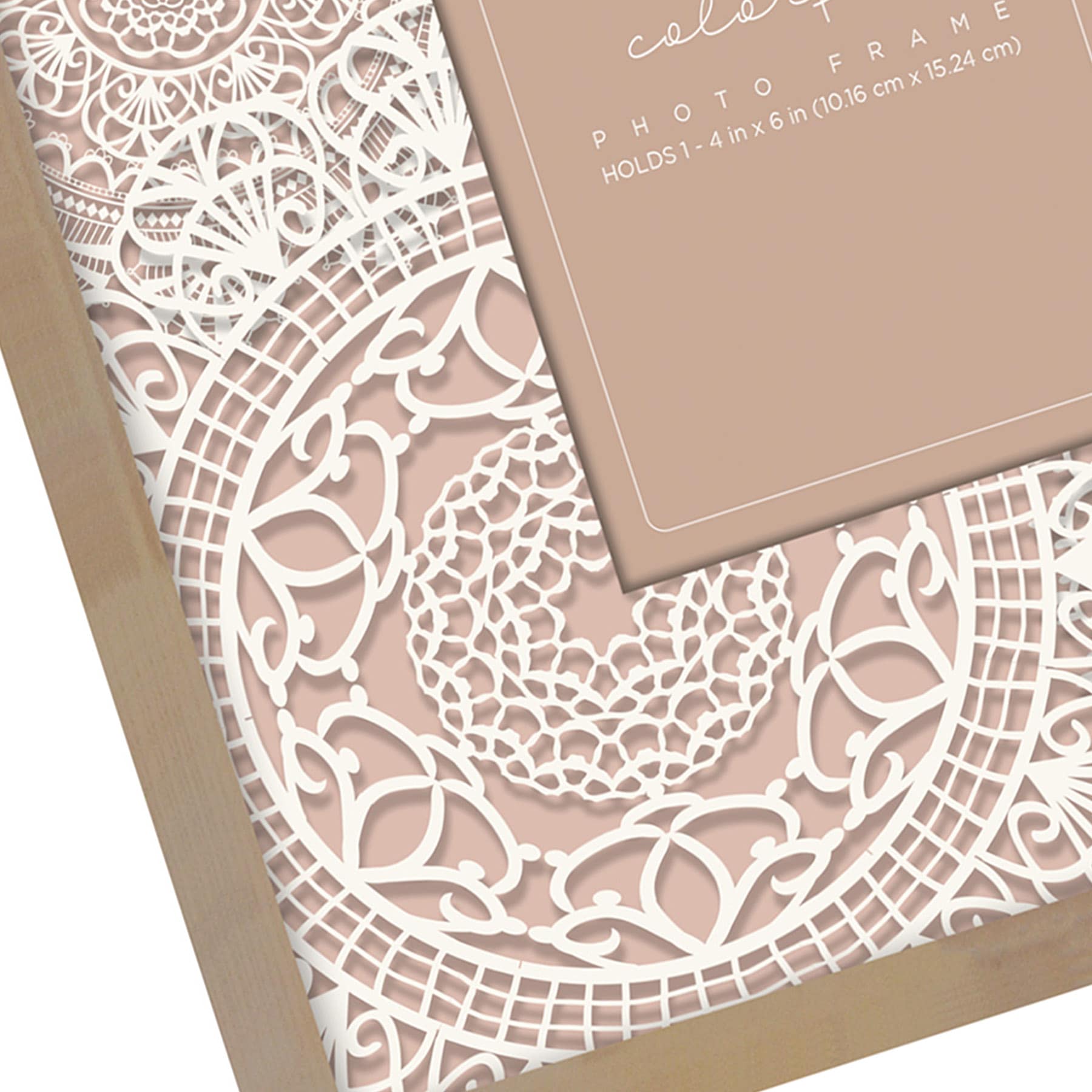 White Lace Tabletop Picture Frame, 4x6