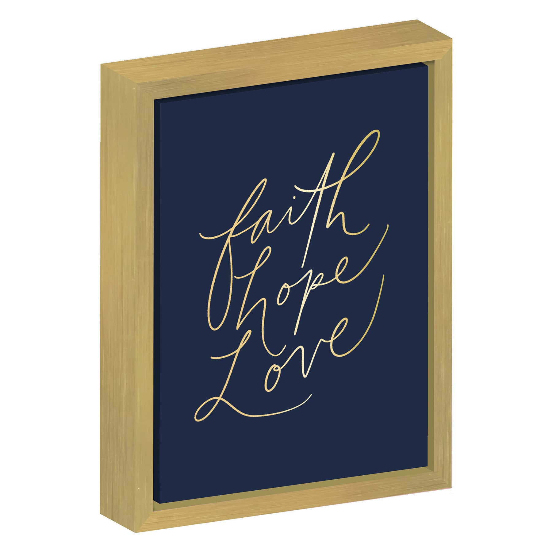Faith Hope Love Tabletop Sign, 5x7