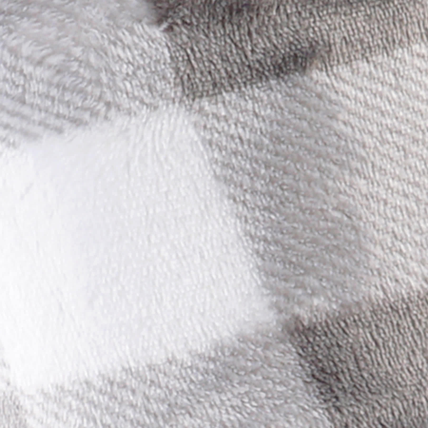 Grey & White Buffalo Plaid Plush Throw Blanket, 50x60