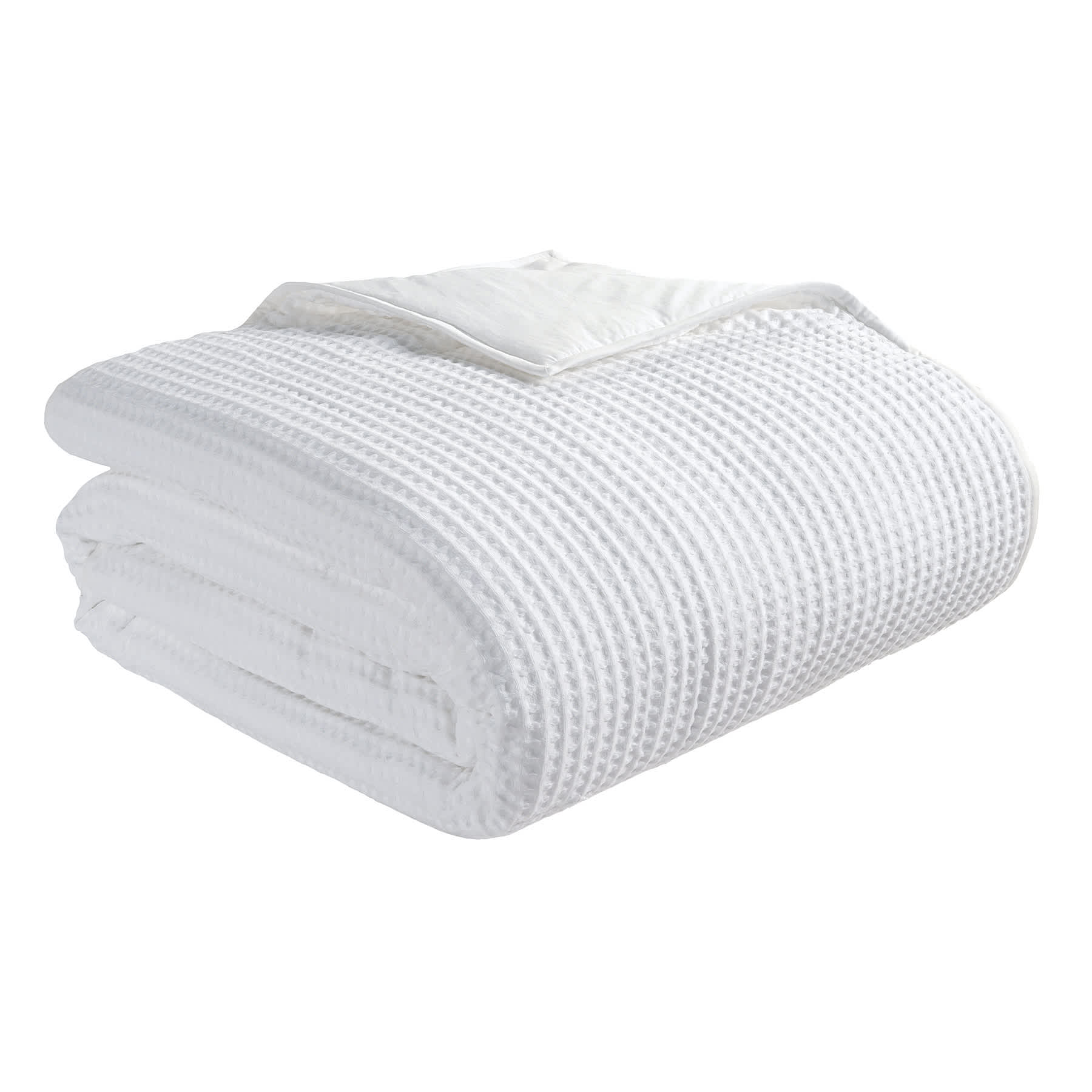 Crosby St. 3-Piece White Washed Waffle Cotton Quilt Set, King