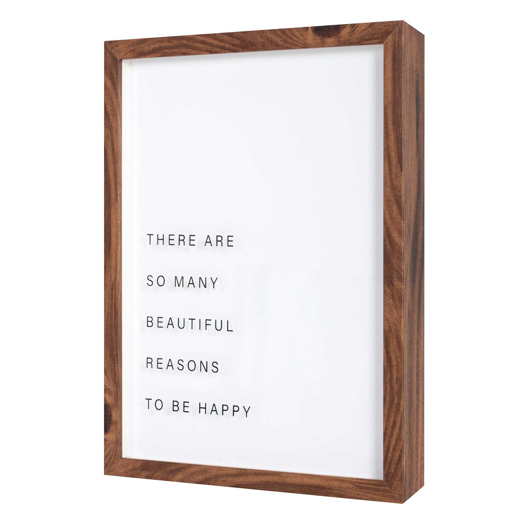 Crosby St. Glass Framed Sentiment Print Wall Sign, 11x14