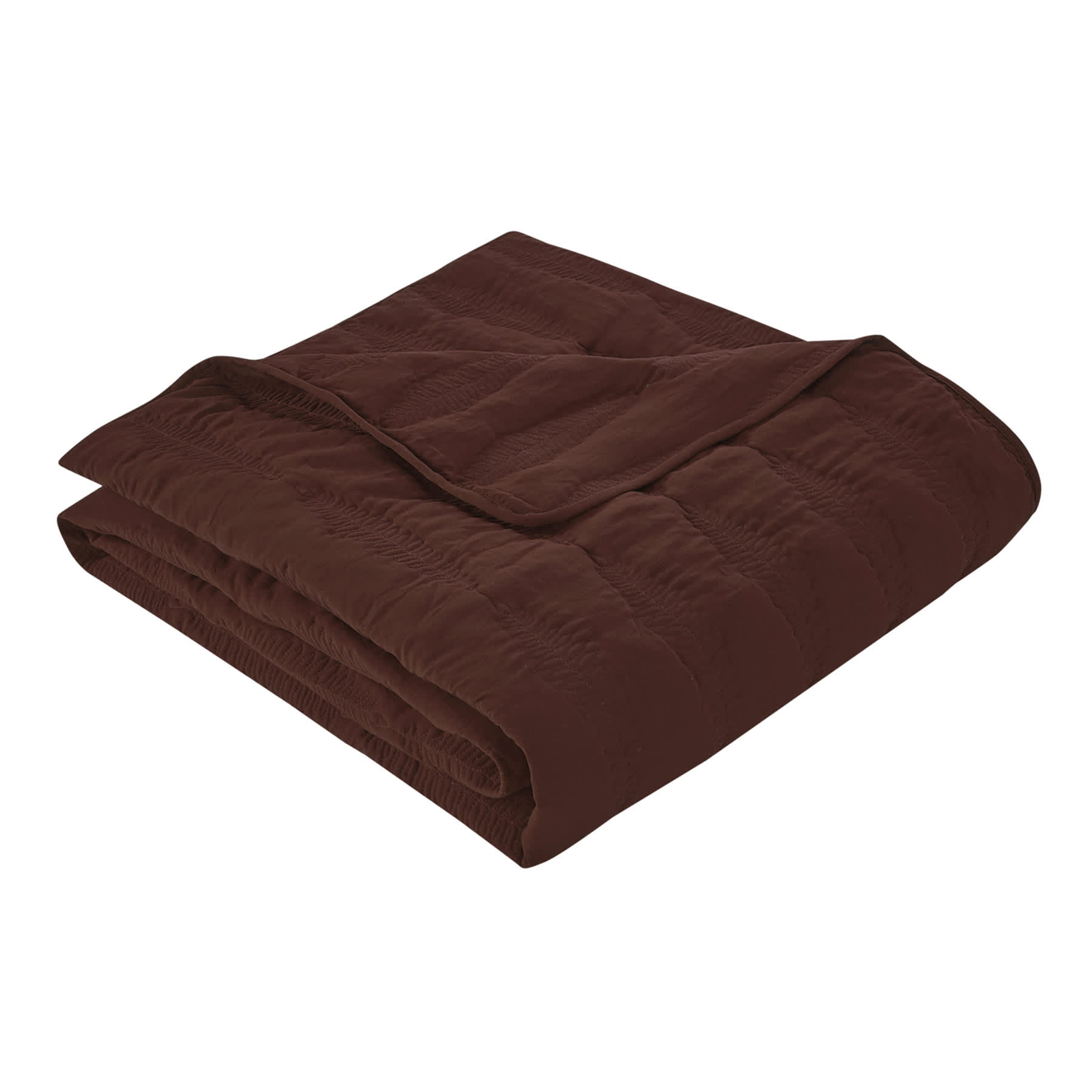 Providence 3-Piece Brown Embroidered Washed Microfiber Quilt Set, King