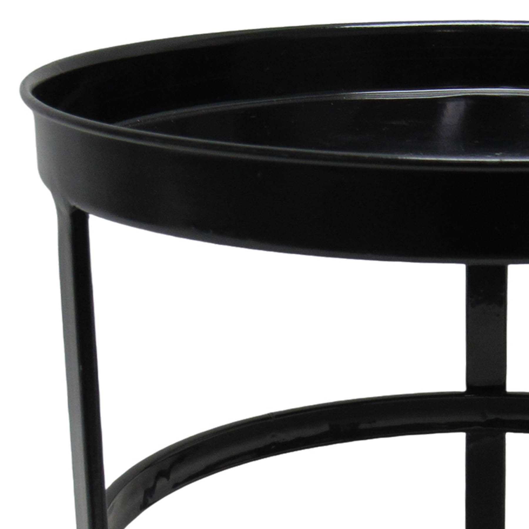 Black Metal Plant Stand, Large